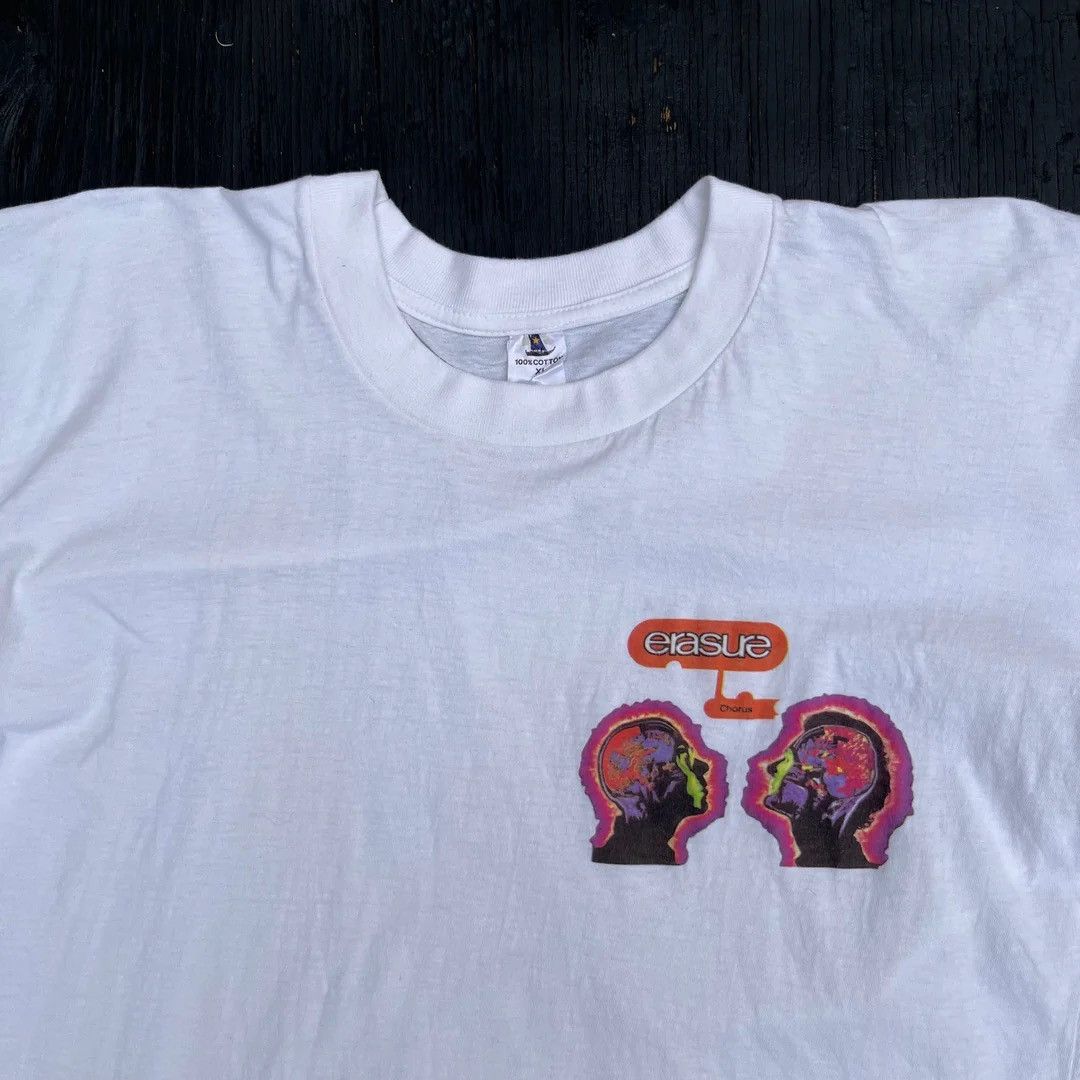 Band Tees × Vintage Erasure 1991 90s Vintage Chorus Album Promo Band T-Shirt Size US L / EU 52-54 / 3 - 3 Thumbnail