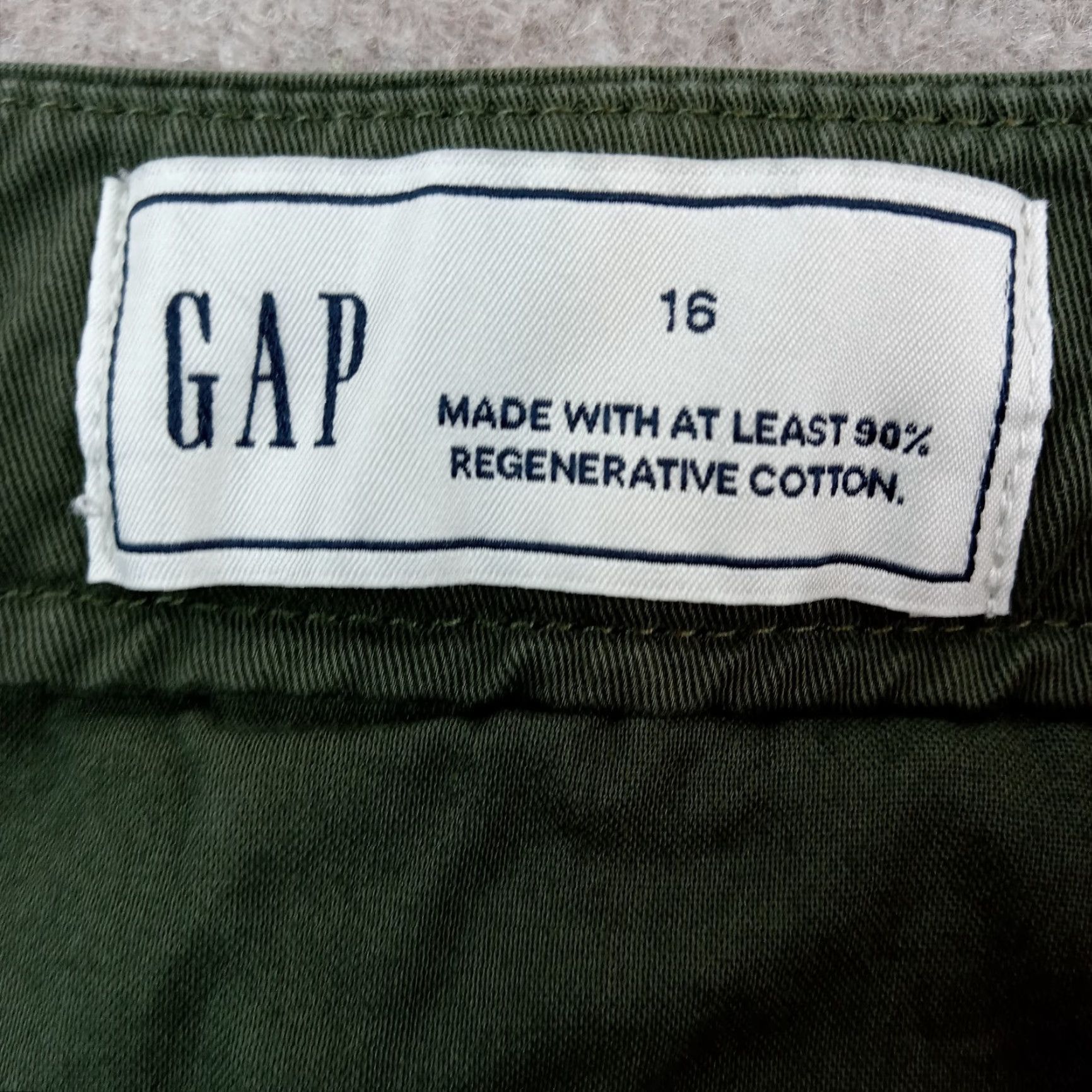 Gap Gap Wide Leg Stretch Pants Womens Green Size 16 Casual Cotton Bootcut Size 38" / US 16 / IT 52 - 7 Thumbnail