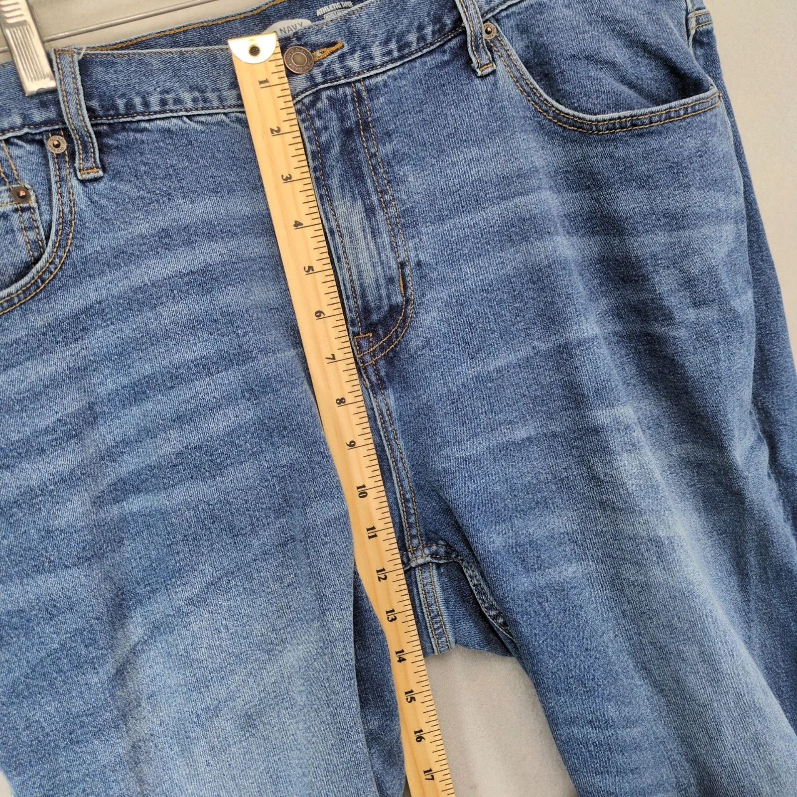 Old Navy Old Navy Men's 40x30 Jeans Athletic Taper Flex Denim Size US 42 / EU 58 - 5 Thumbnail