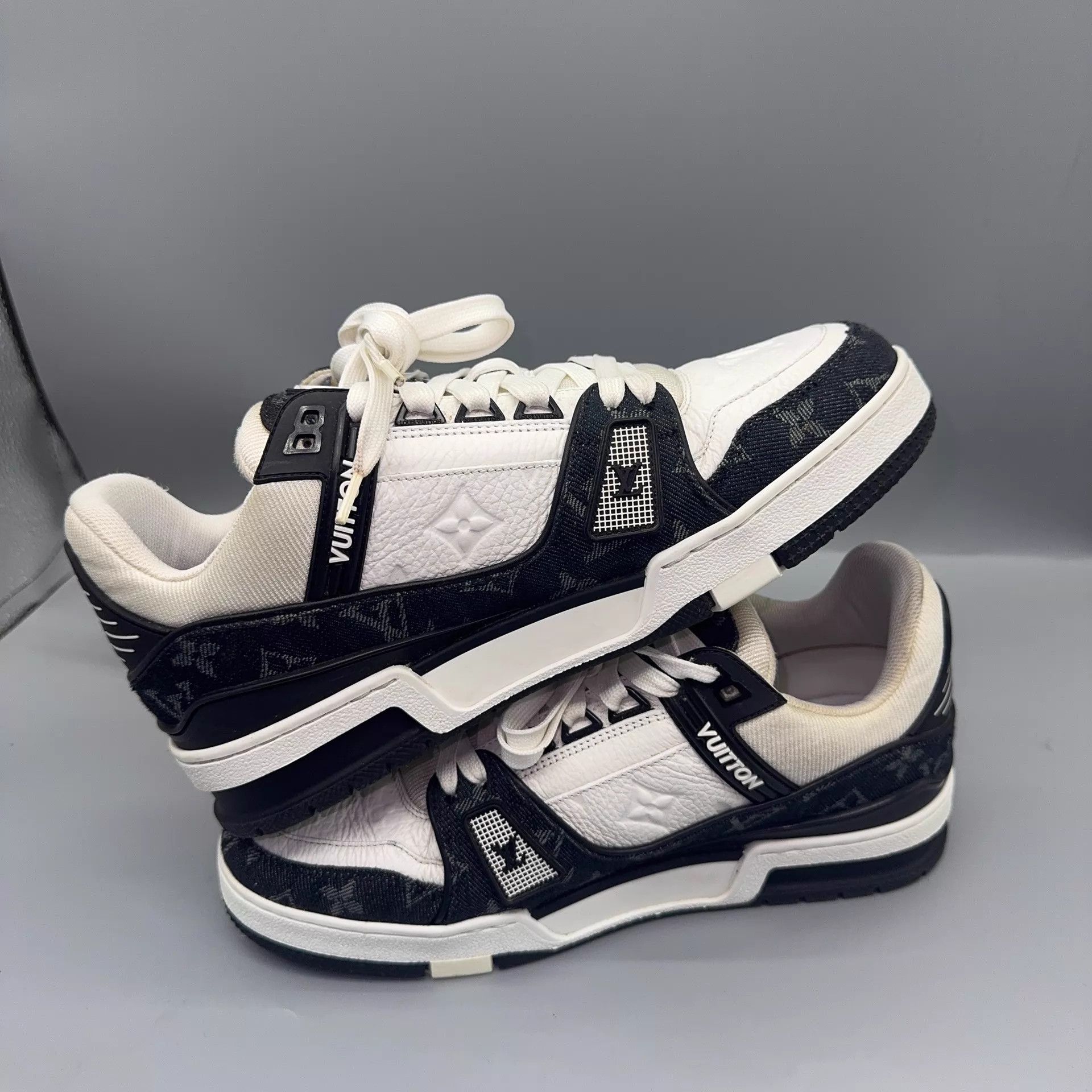 Louis Vuitton LOUIS VUITTON Trainer Panda White/Black 39.5 Size US 6.5 / EU 39-40 - 6 Thumbnail
