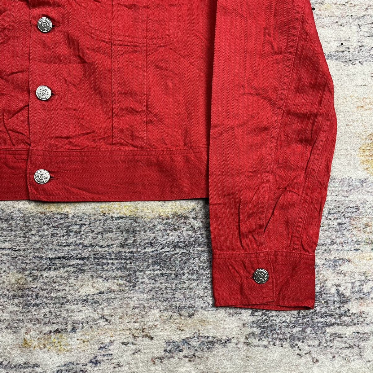 agnes b. Vintage Agnes B herringbone cropped trucker jacket Size M / US 6-8 / IT 42-44 - 4 Thumbnail