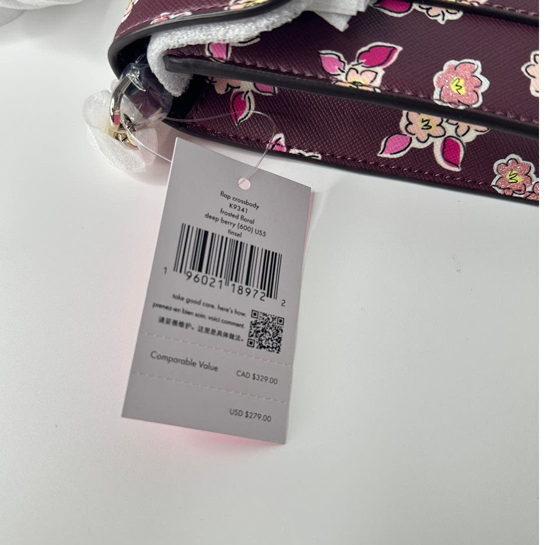 Kate Spade Kate Spade Frosted Floral Tinsel Flap Crossbody Clutch bag Size ONE SIZE - 10 Thumbnail