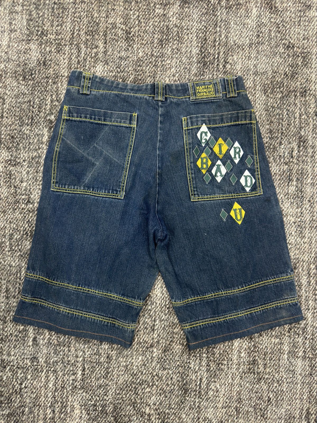 Le Grande Bleu (L.G.B.) × Marithe + Francois Girbaud Vintage 90s Marithe Francois Girbaud Baggy Shorts Size US 37 - 7 Thumbnail