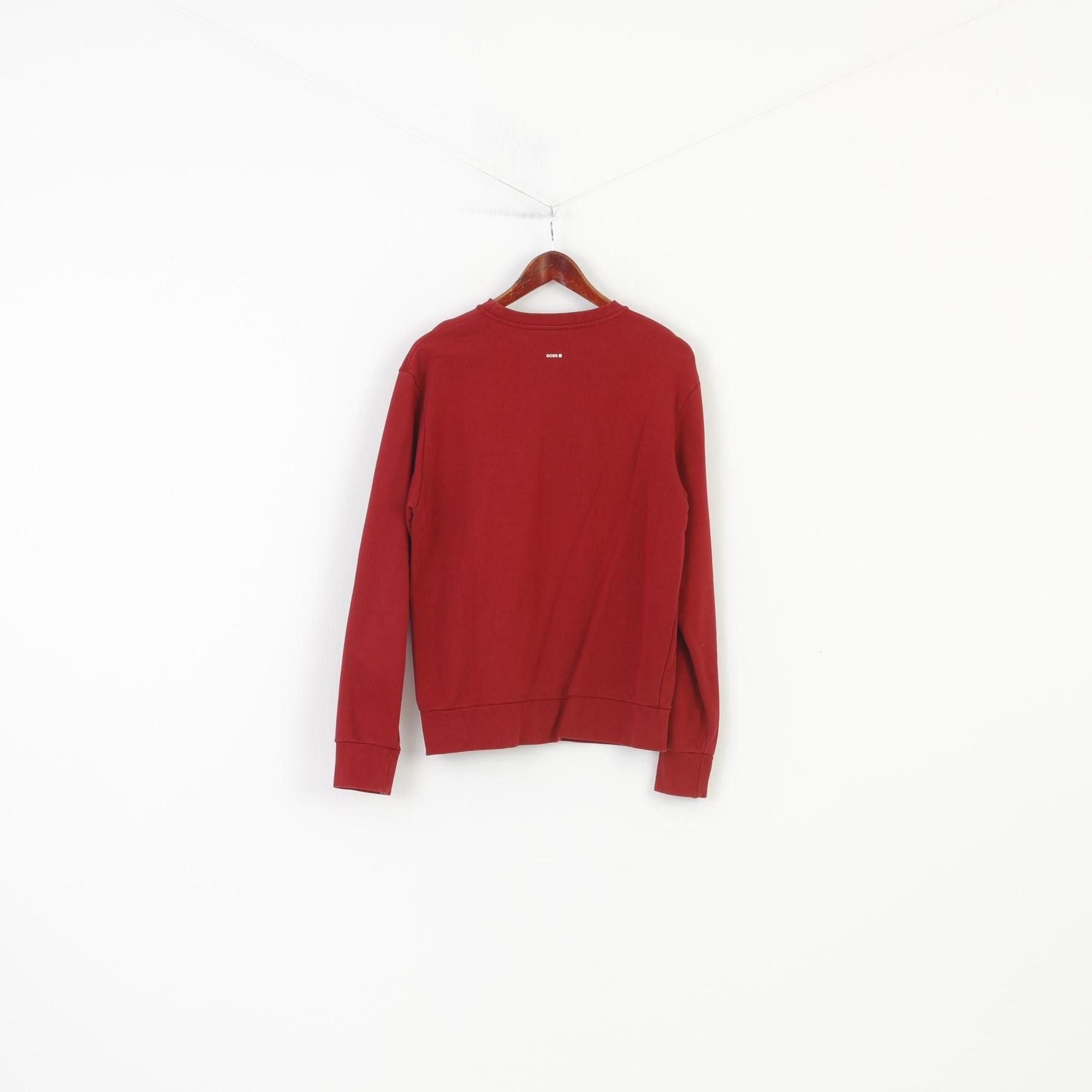 Hugo Boss Hugo Boss Men M Sweatshirt Red Hoodie Cotton 0077 Size US M / EU 48-50 / 2 - 8 Thumbnail