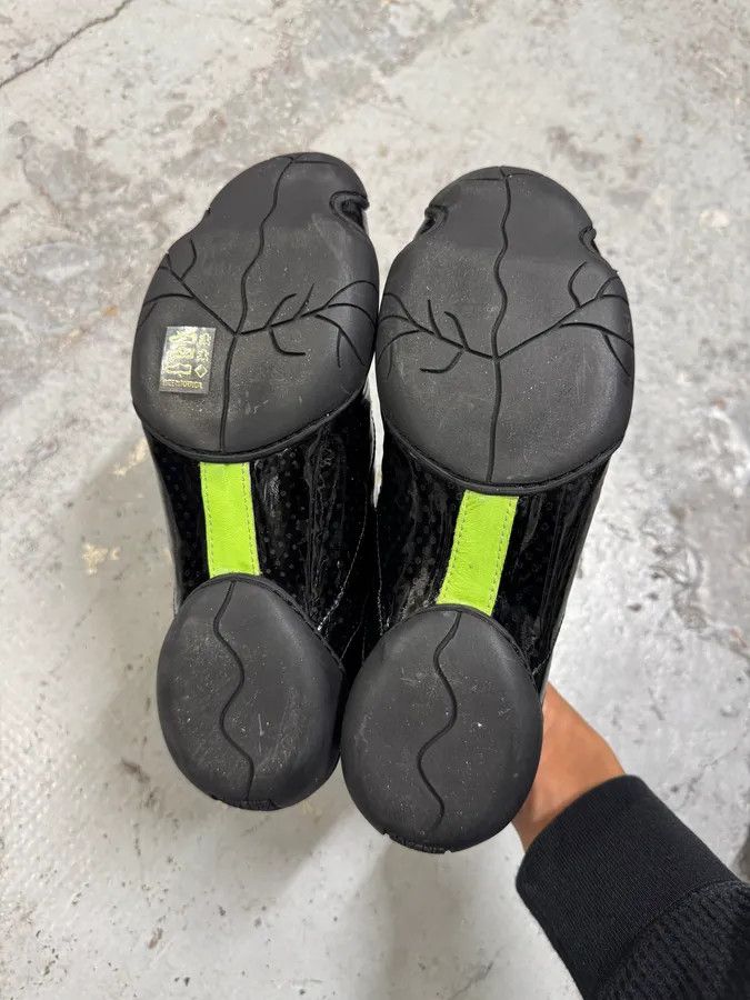 Marithe + Francois Girbaud Marithé + François Girbaud Circle Black Leather Low Top Sneakers Size US 7 / IT 37 - 7 Thumbnail