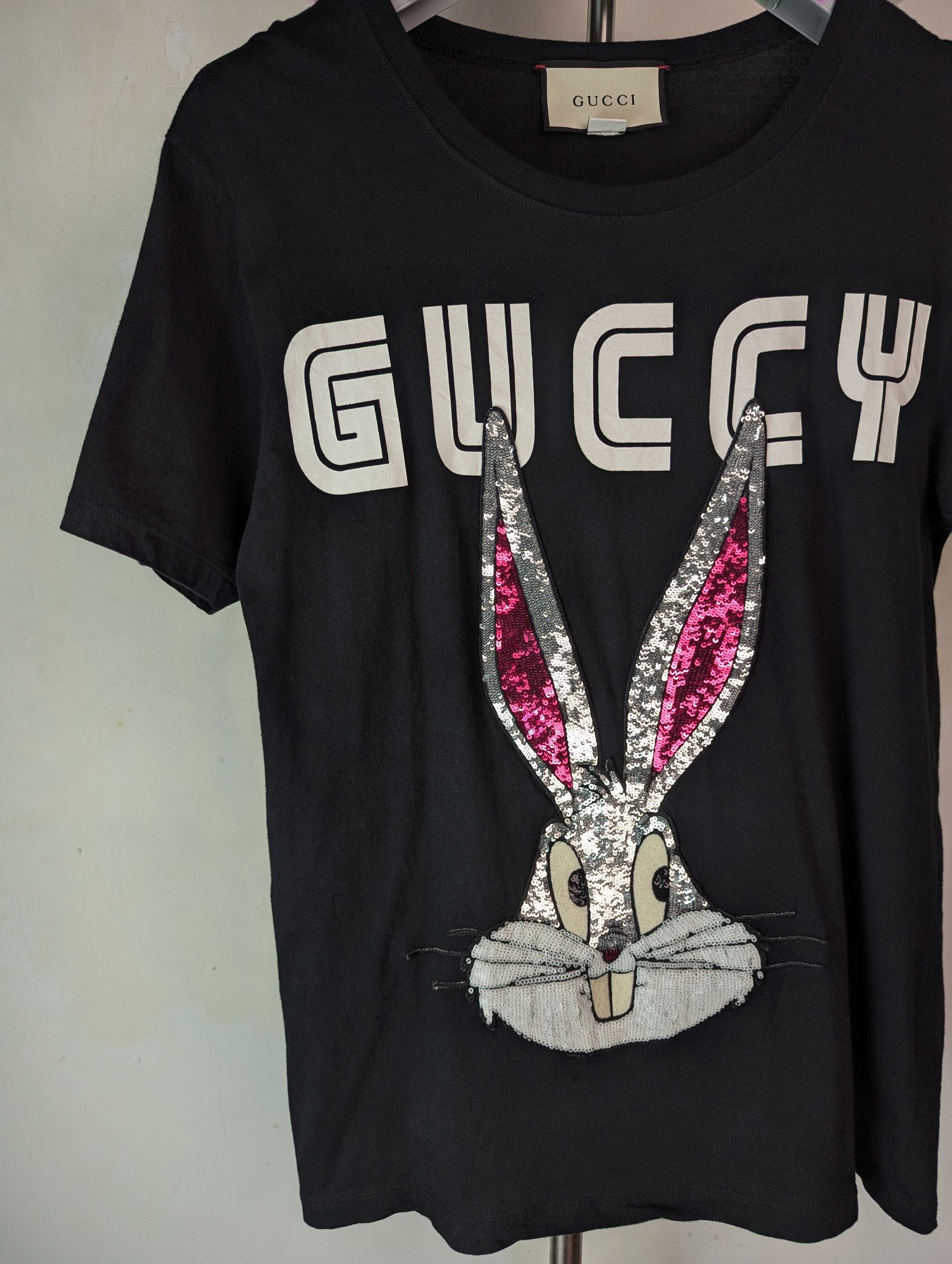 Gucci Gucci Crystal Bugs Bunny T-shirt Size XS / US 0-2 / IT 36-38 - 2 Thumbnail