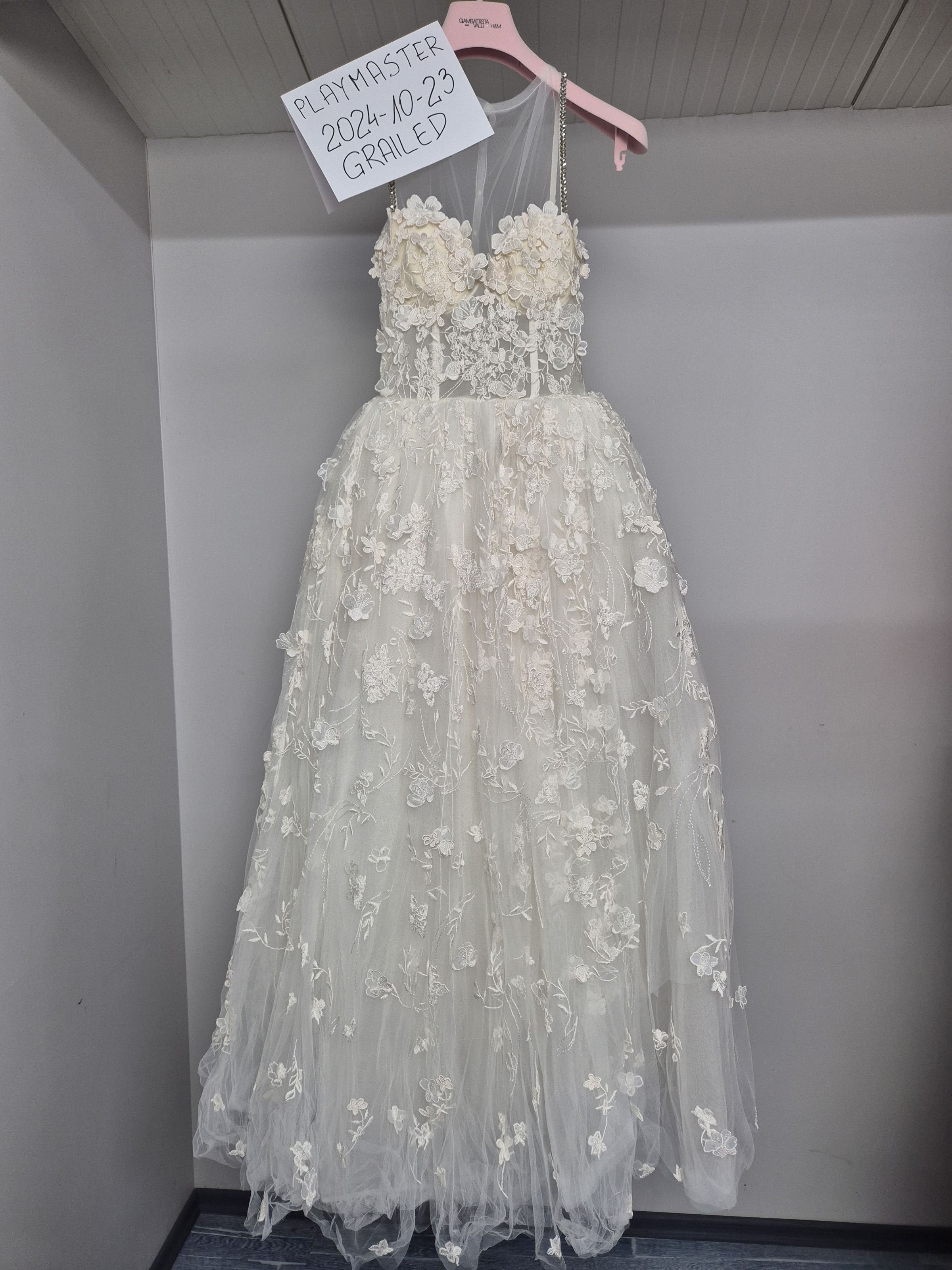yellow lace wedding dress Retro light yellow tube top bow beaded lace princess trailing wedding –  PreppyDress main image 0