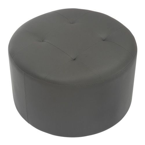 Designer × Homemade Mason Round Swivel 26" Contemporary Ottoman in Chrome Metal Size US L / EU 52-54 / 3 - 4 Thumbnail