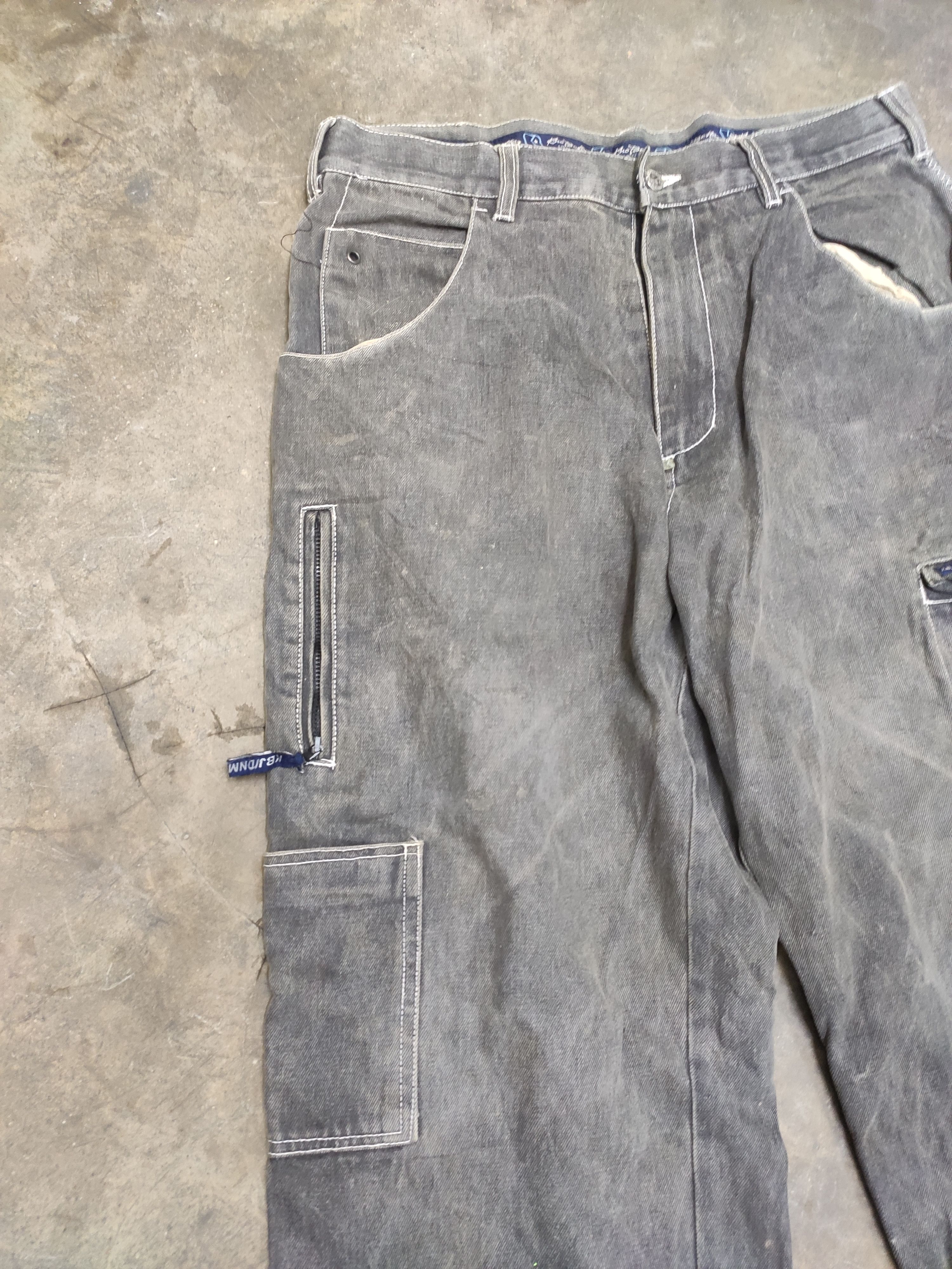 Fubu 🔥 Kno Betta savvy denim baggy JNCO design hype faded Size US 36 / EU 52 - 6 Thumbnail