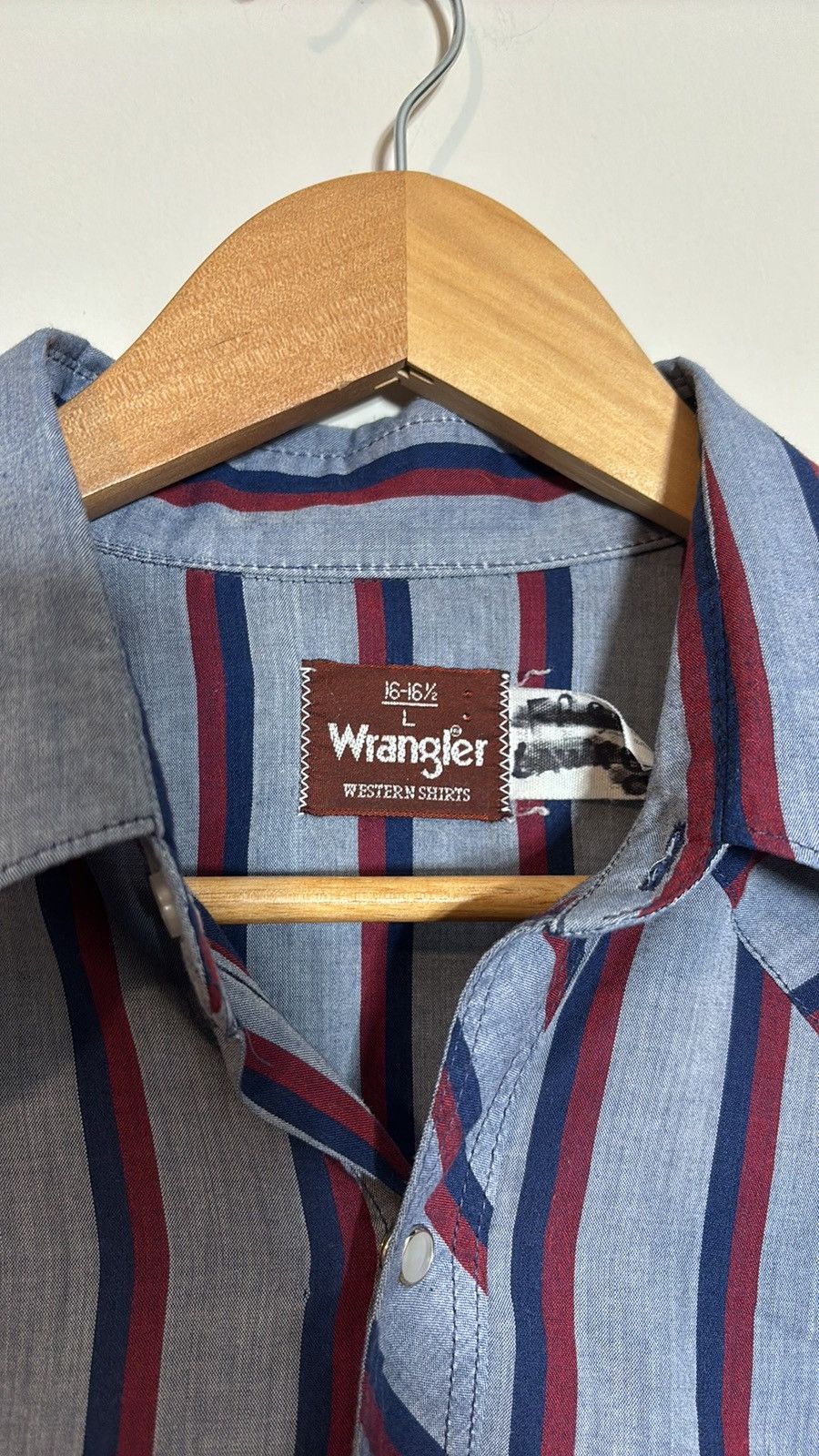Vintage × Wrangler Vintage Wrangler Western Shirt Size US L / EU 52-54 / 3 - 3 Thumbnail
