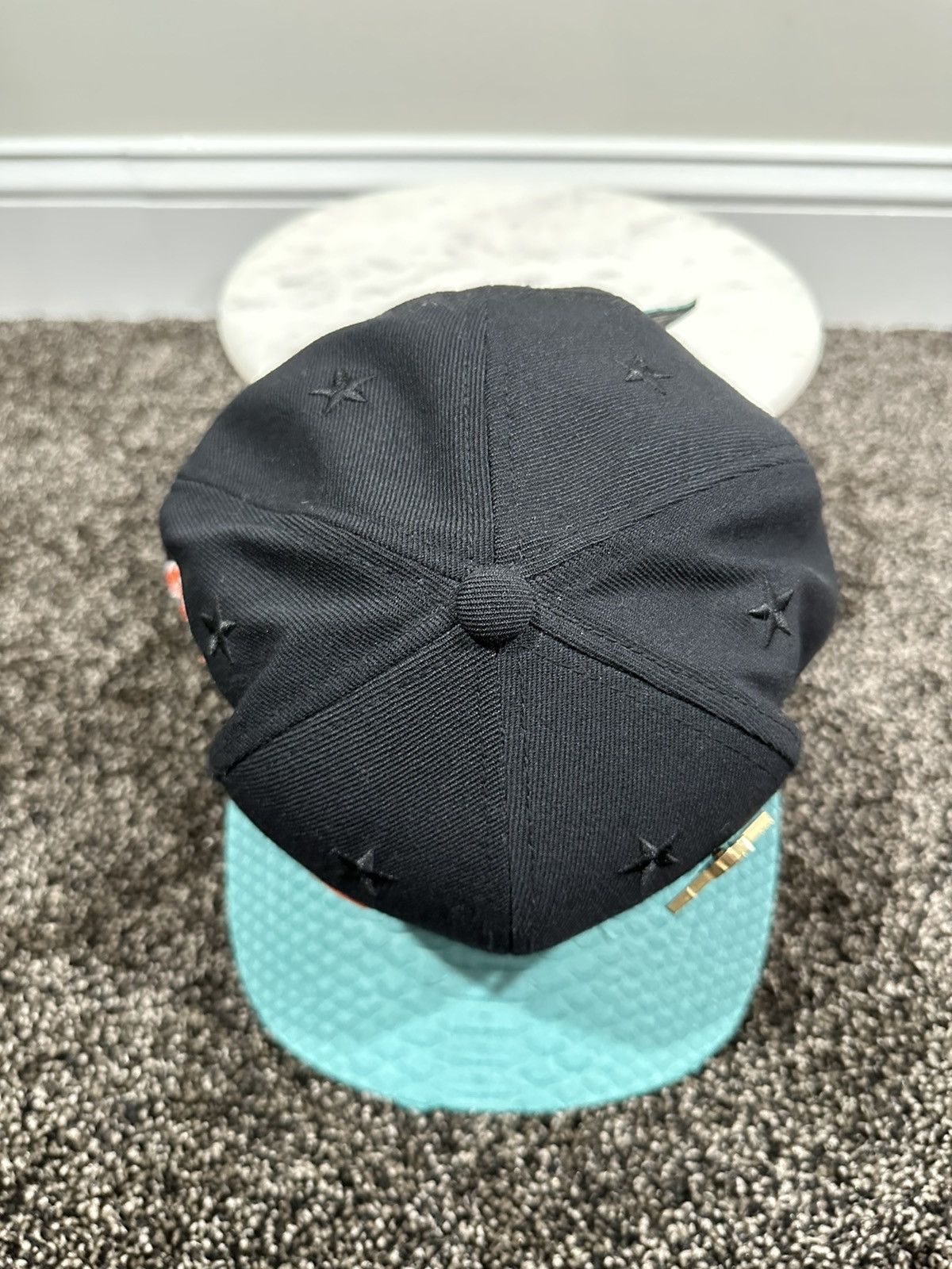 Just Don Just Don Mitchell & Ness NFL Miami Dolphins Black/Green Hat Size ONE SIZE - 5 Thumbnail
