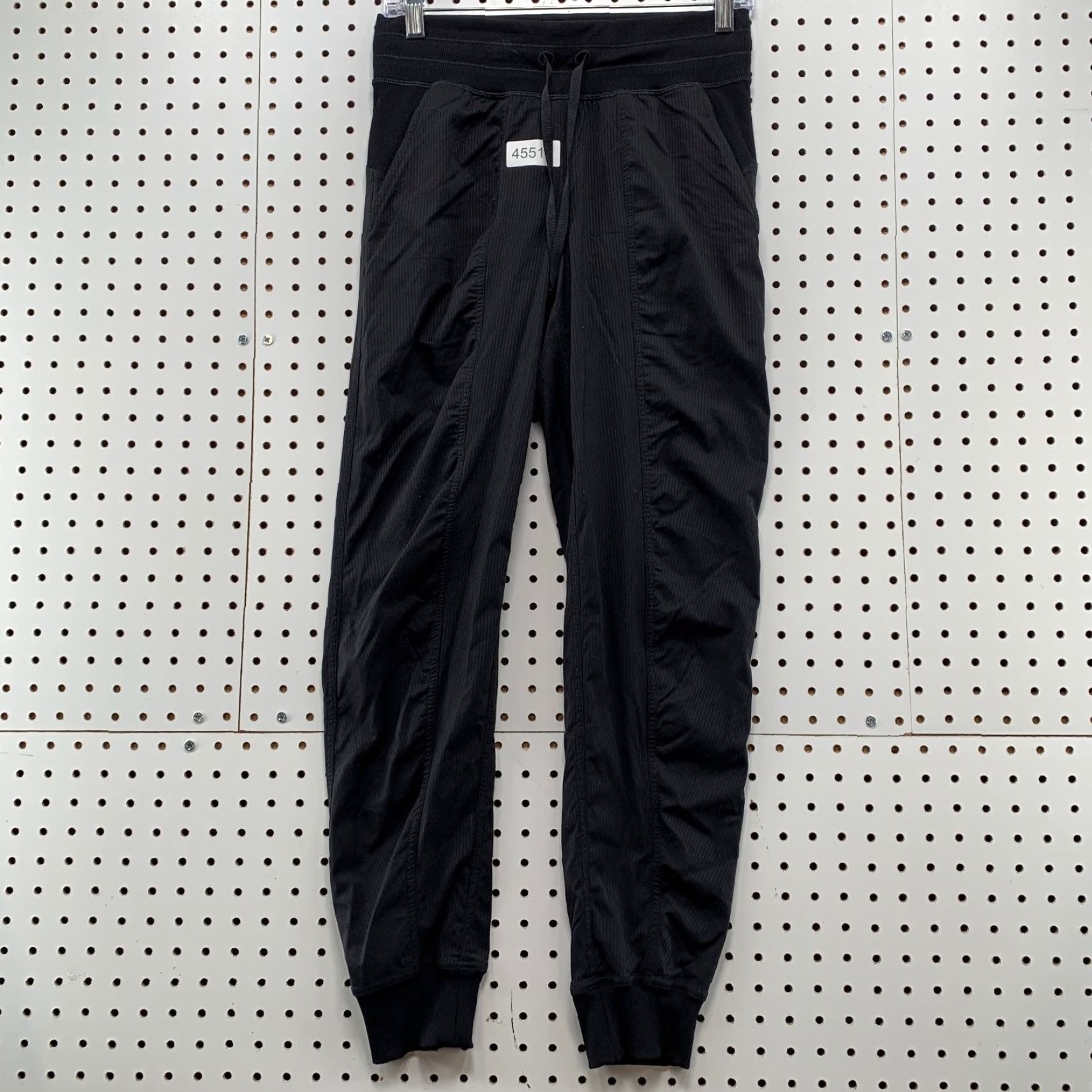 Lululemon Lululemon Dance Studio Joggers Womens Size 2 Black Stretch Pin Stripe Size 26" / US 2 / IT 38 - 2 Thumbnail