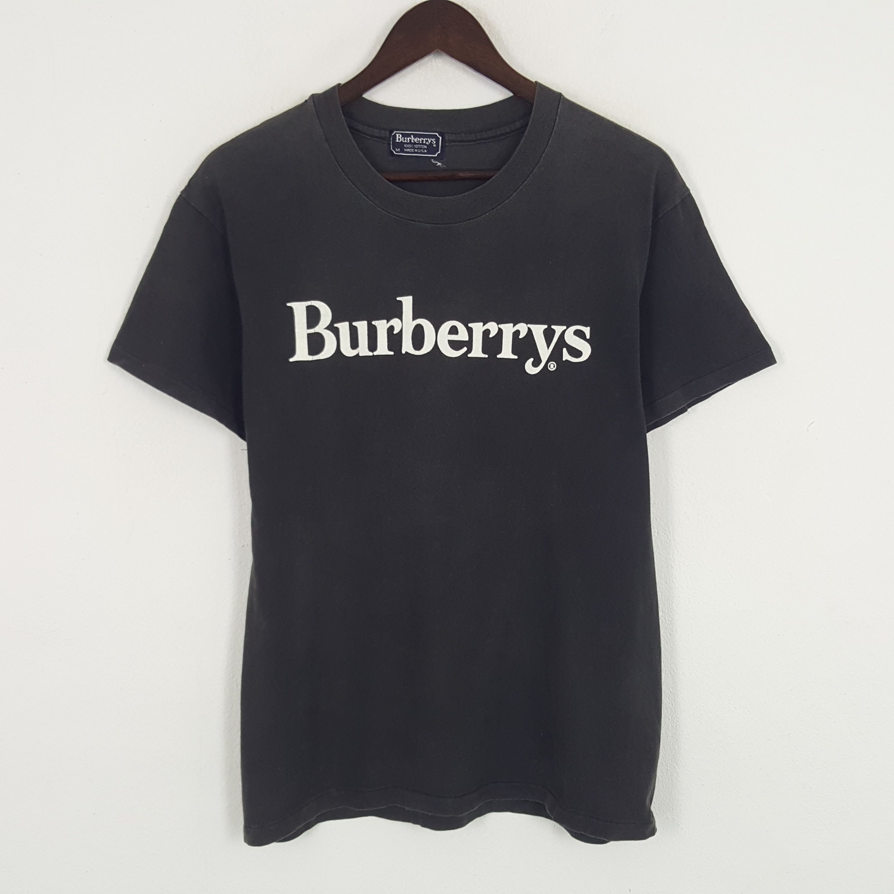 Burberry × Vintage Vintage Burberrys Spell Out Tshirt Size US M / EU 48-50 / 2 - 1 Thumbnail