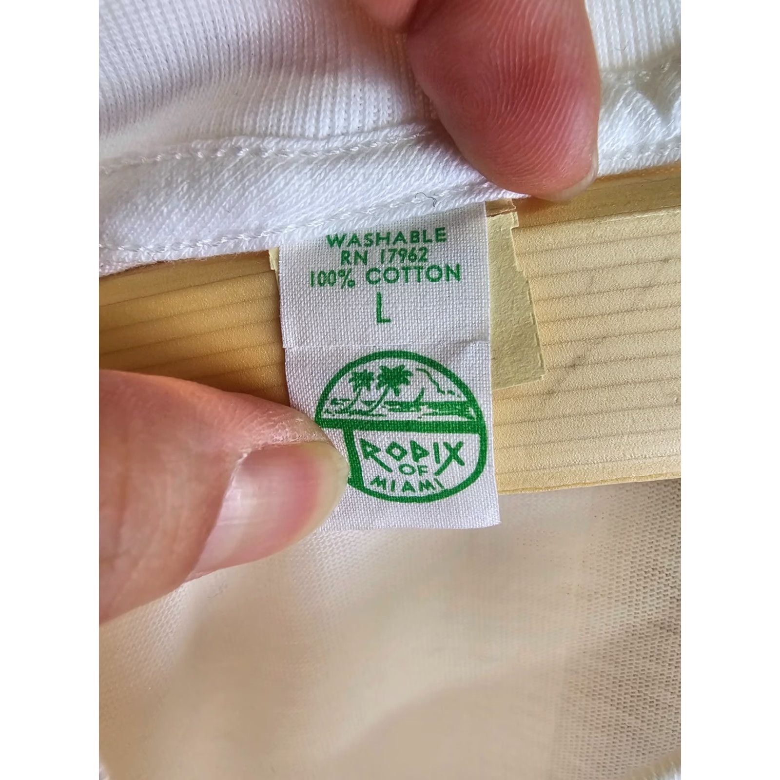 Vintage RODIX OF MIAMI T-Shirt MEN Cotton Short Sleeve Round Neck White XL Labeled NWT Vintage Size US L / EU 52-54 / 3 - 5 Thumbnail