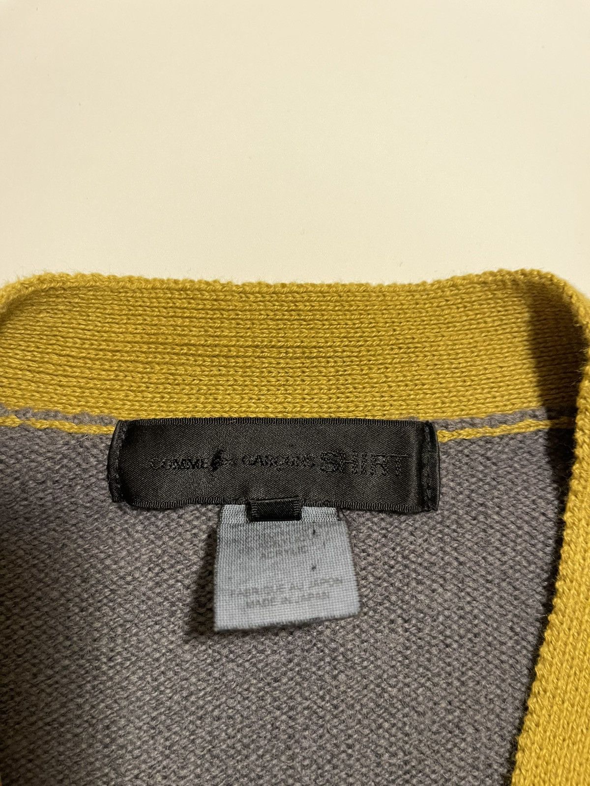 Comme des Garcons × Comme des Garcons SHIRT CDG Shirt Striped and Colourblocked Cardigan Size US L / EU 52-54 / 3 - 4 Thumbnail