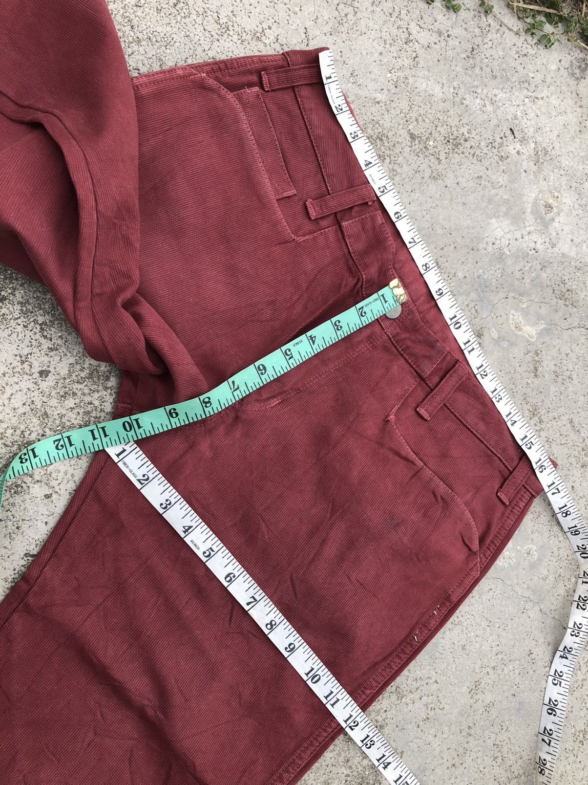 Japanese Brand FLARED⚡️⚡️SOUTH ROAD Japan Maroon Chinos Pants Size US 34 / EU 50 - 9 Thumbnail