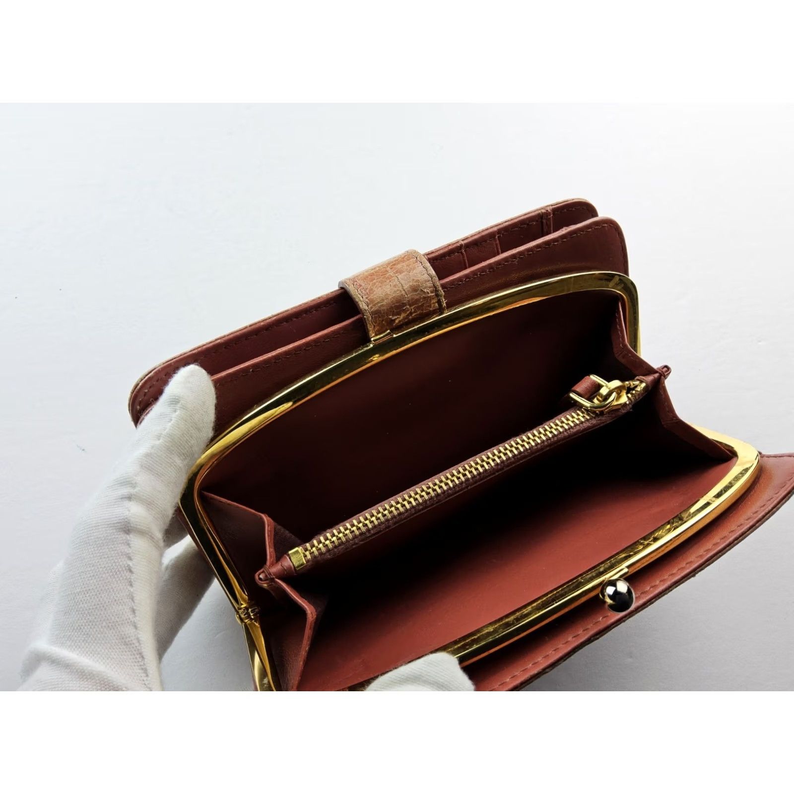 Miu Miu Miu Miu Wallet Leather Zip-Around Damaged Pink Womens 6.5x4 Size ONE SIZE - 6 Thumbnail