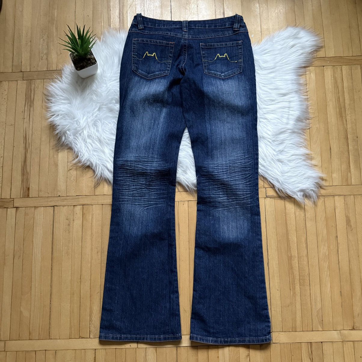 If Six Was Nine 📌 Vintage Y2K Washed Flared Low Rise If 6 Was 9 LGB Jeans Size 34" / US 12 / IT 48 - 2 Thumbnail
