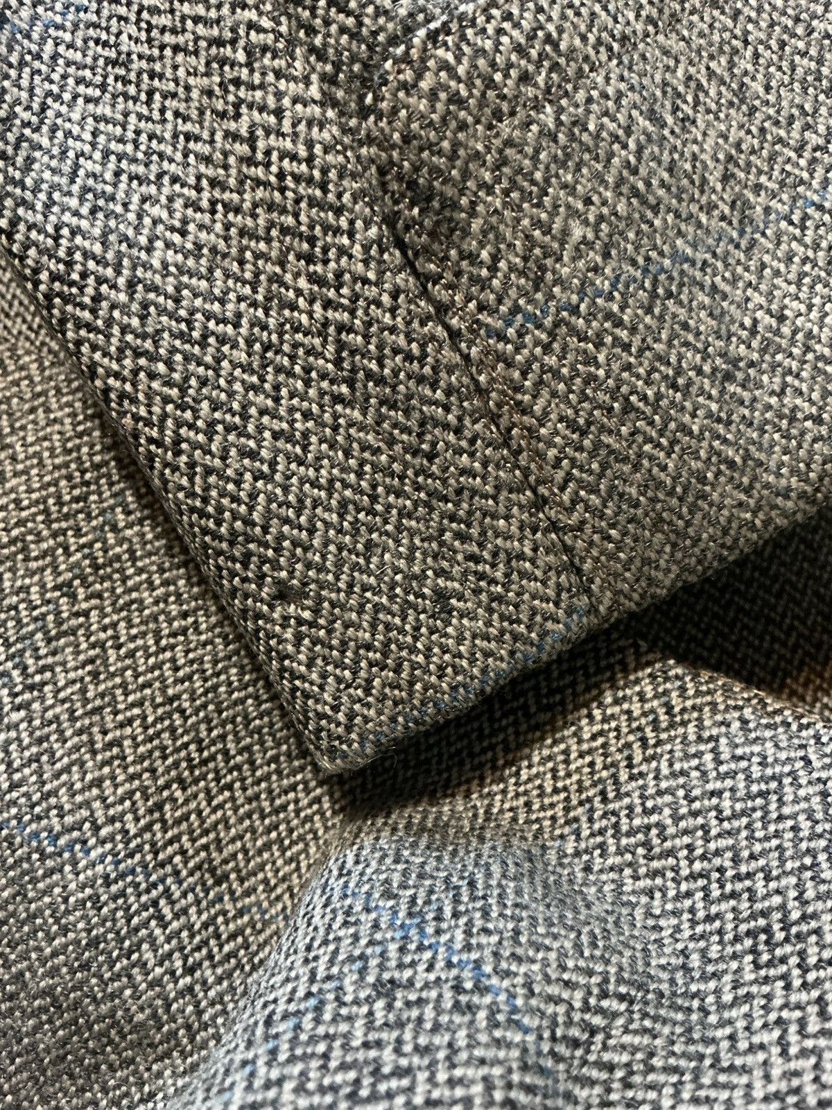 Vintage Vintage 50s 60s Hutzler Brothers Herringbone Wool Overcoat Size US S / EU 44-46 / 1 - 14 Thumbnail
