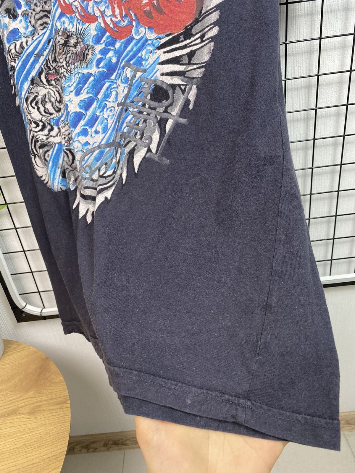 Christian Audigier × Ed Hardy × Vintage Ed Hardy Tiger Print T Shirt Christian Audigier tee Men’s L Size US L / EU 52-54 / 3 - 8 Thumbnail