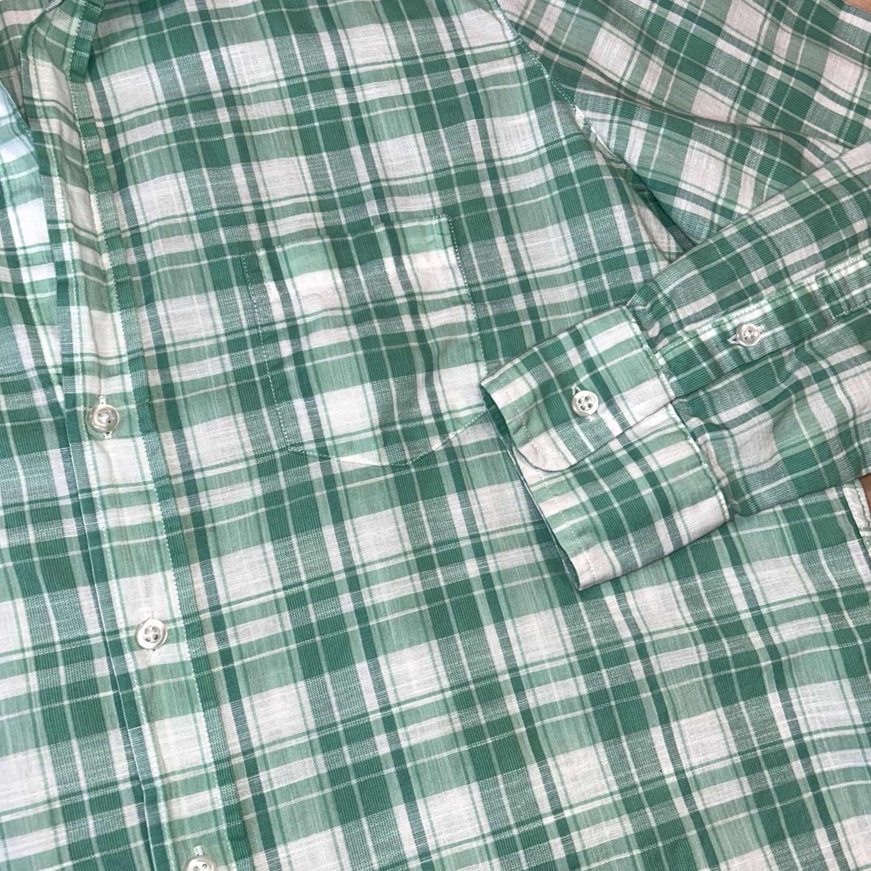 Frank & Eileen Frank & Eileen Barry Plaid Button Up Blouse Top Green Women’s XS Size XS / US 0-2 / IT 36-38 - 3 Thumbnail