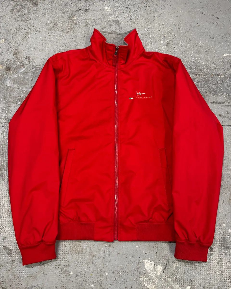 PRADA SPORT LUNA ROSSA中綿 ジャケット Designer × Prada × Vintage 2000s Luna Rossa Prada Red Sport Jacket