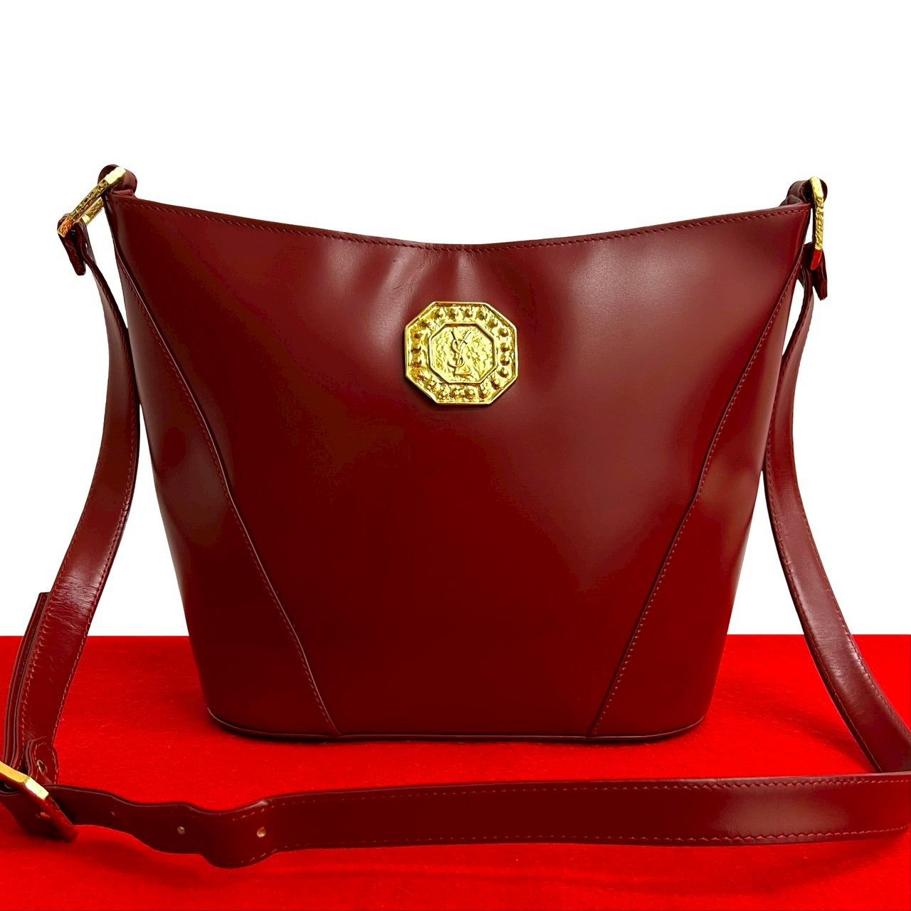 Yves Saint Laurent Yves Saint Laurent Calf Leather Shoulder Bag Leather Shoulder Bag DUTY FREE for USA