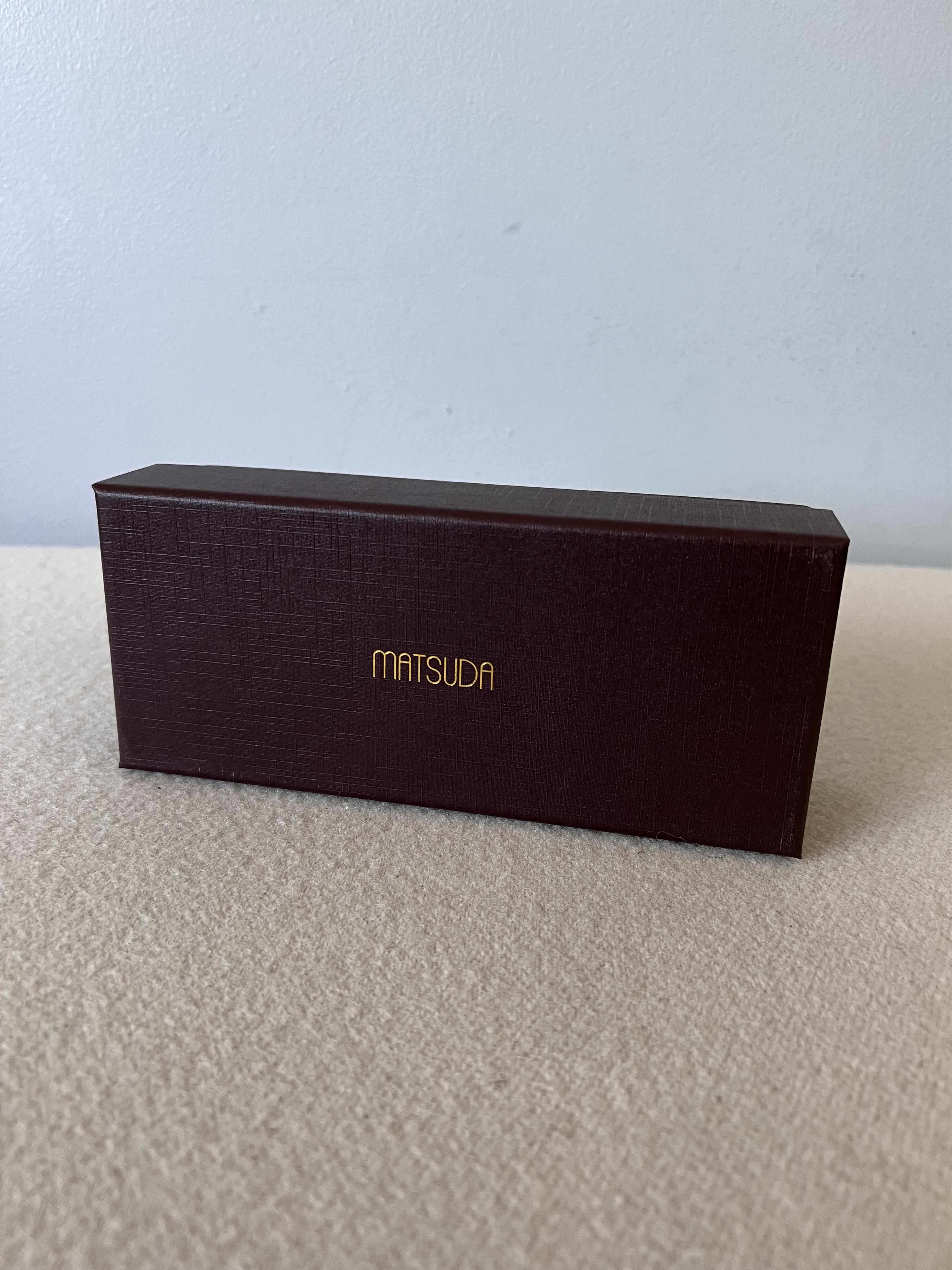 Matsuda Matsuda M3124 Rectangle Sunglasses in Rose Gold Size ONE SIZE - 8 Thumbnail