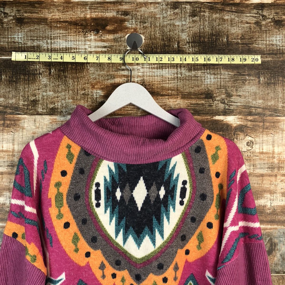 Homespun Knitwear × Japanese Brand Benevolent Pink art Knitwear #A2498 Size XL / US 12-14 / IT 48-50 - 4 Thumbnail