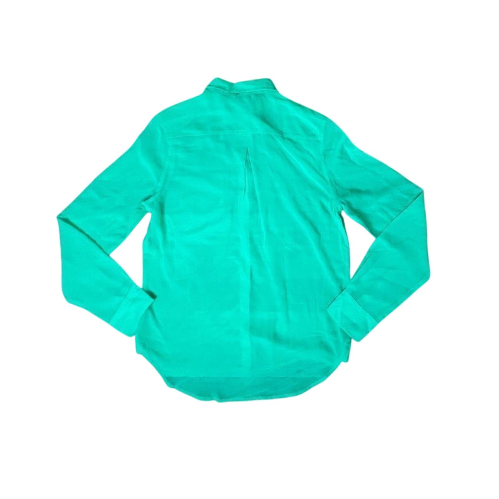 American Eagle Outfitters American Eagle Mint Green Chiffon Button Up Blouse MEDIUM Size M / US 6-8 / IT 42-44 - 9 Thumbnail