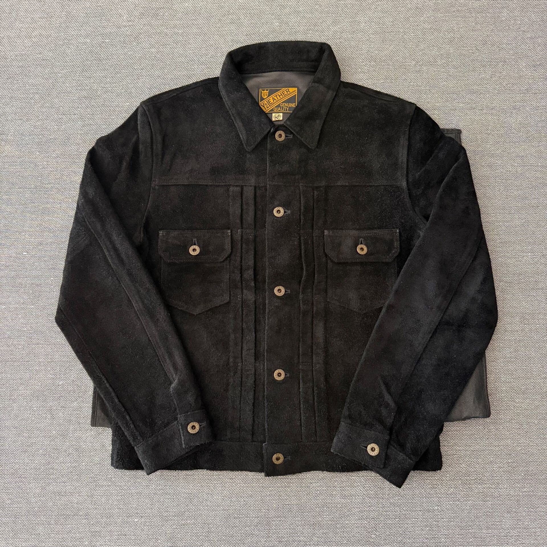 Y'2 Leather Y'2 Leather Black Suede Leather Jacket Size US XXS / EU 40 - 1 Thumbnail
