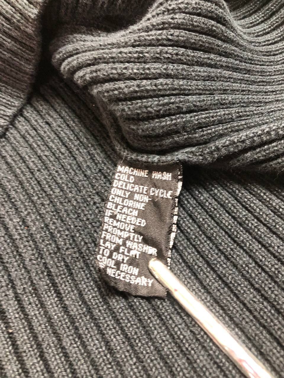 Polo Ralph Lauren × Vintage Men's Ralph Lauren Black Polo Bear Quarter Zip Size US L / EU 52-54 / 3 - 3 Thumbnail