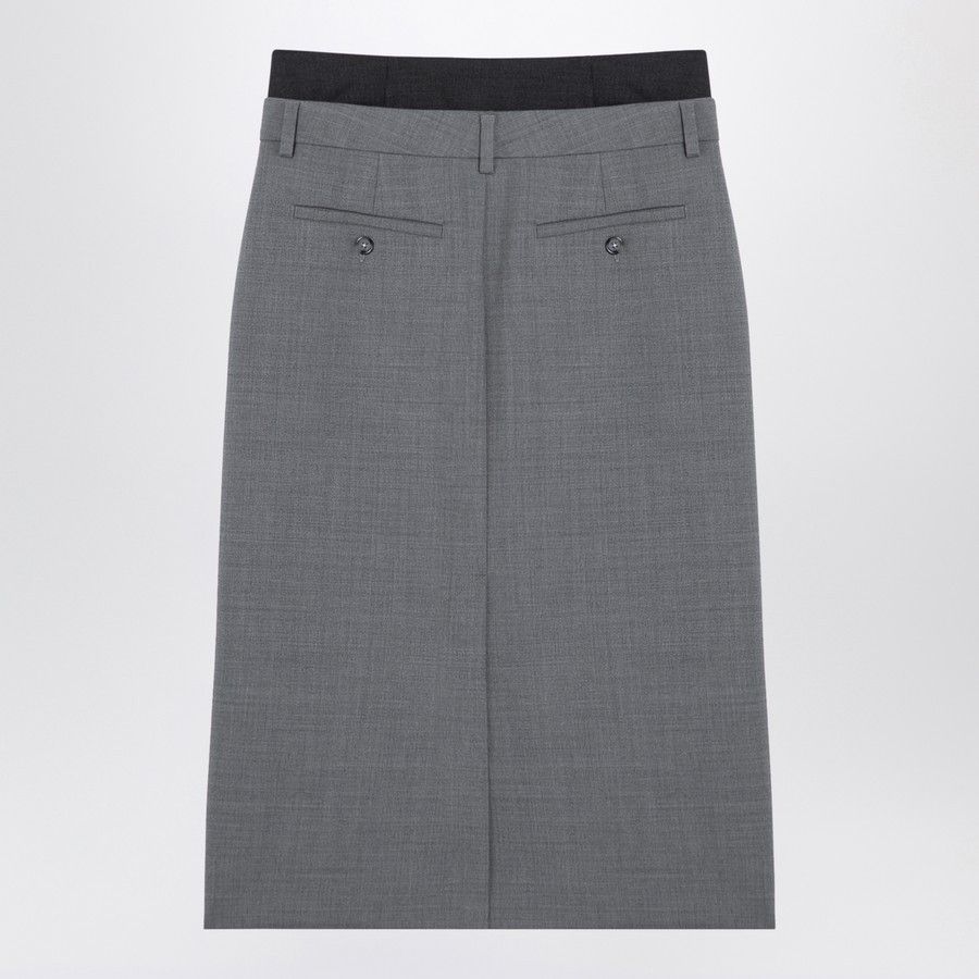 Sportmax o1d2blof1024 Midi Skirt in Grey Size 30" / US 8 / IT 44 - 2 Thumbnail