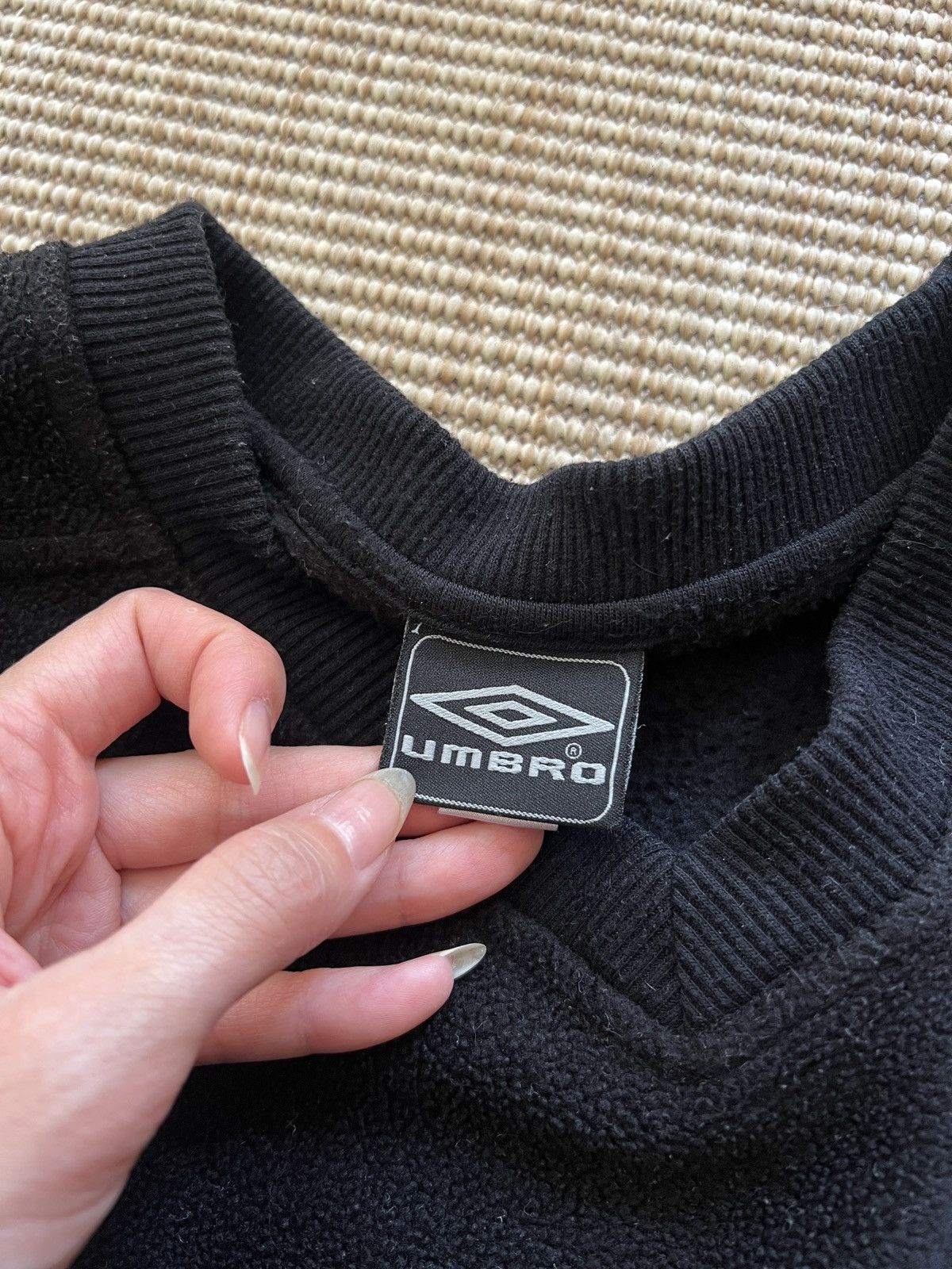 Umbro Vintage Umbro official fleece long sleeve sweatshirt black Size US XL / EU 56 / 4 - 3 Thumbnail