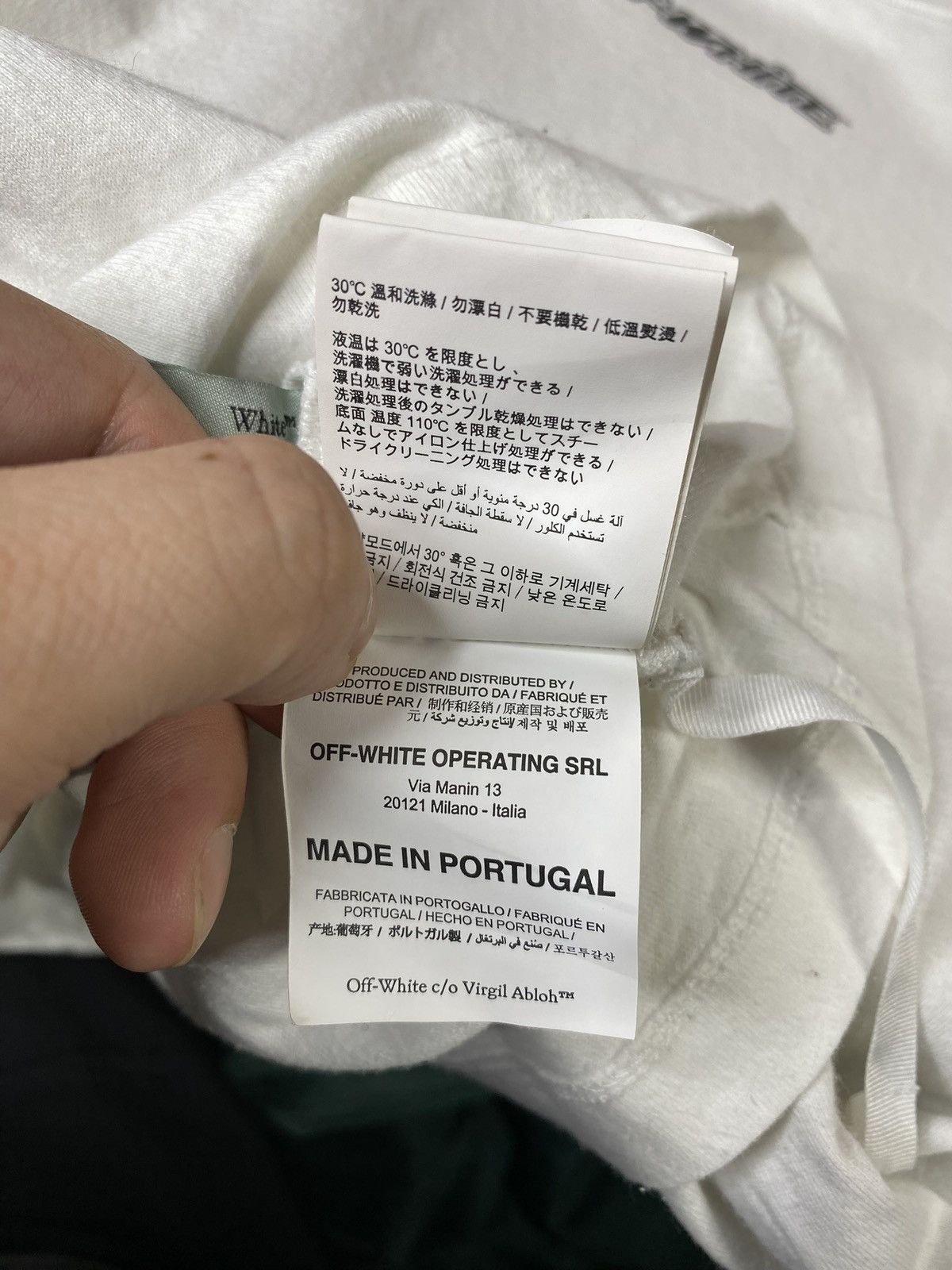 Off-White Virgil Abloh Arrows White T-Shirt Size Medium