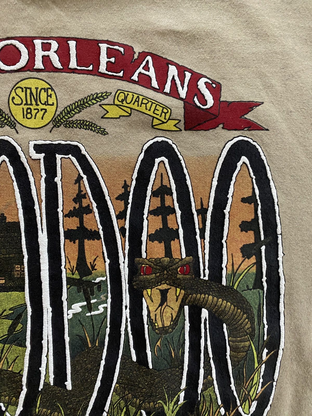 Vintage Vintage ‘92 New Orleans Voodoo Brew Single Stitch Double Tee Size US L / EU 52-54 / 3 - 5 Thumbnail
