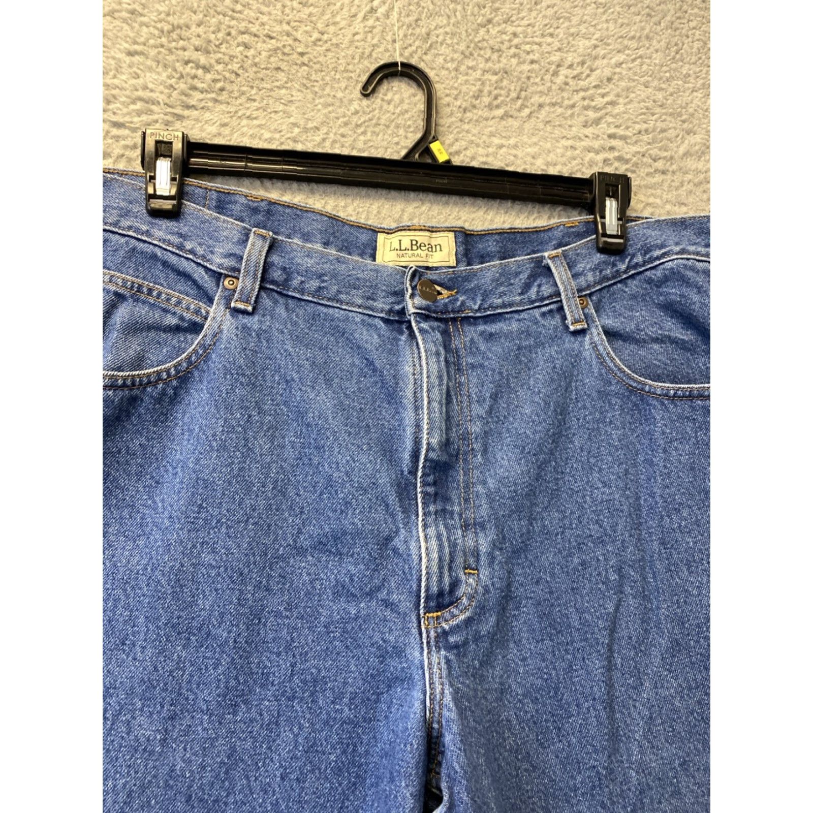 Vintage LL Bean Jeans Adult 40x30 Denim Blue Cotton Regular Mens Size US 40 / EU 56 - 2 Thumbnail
