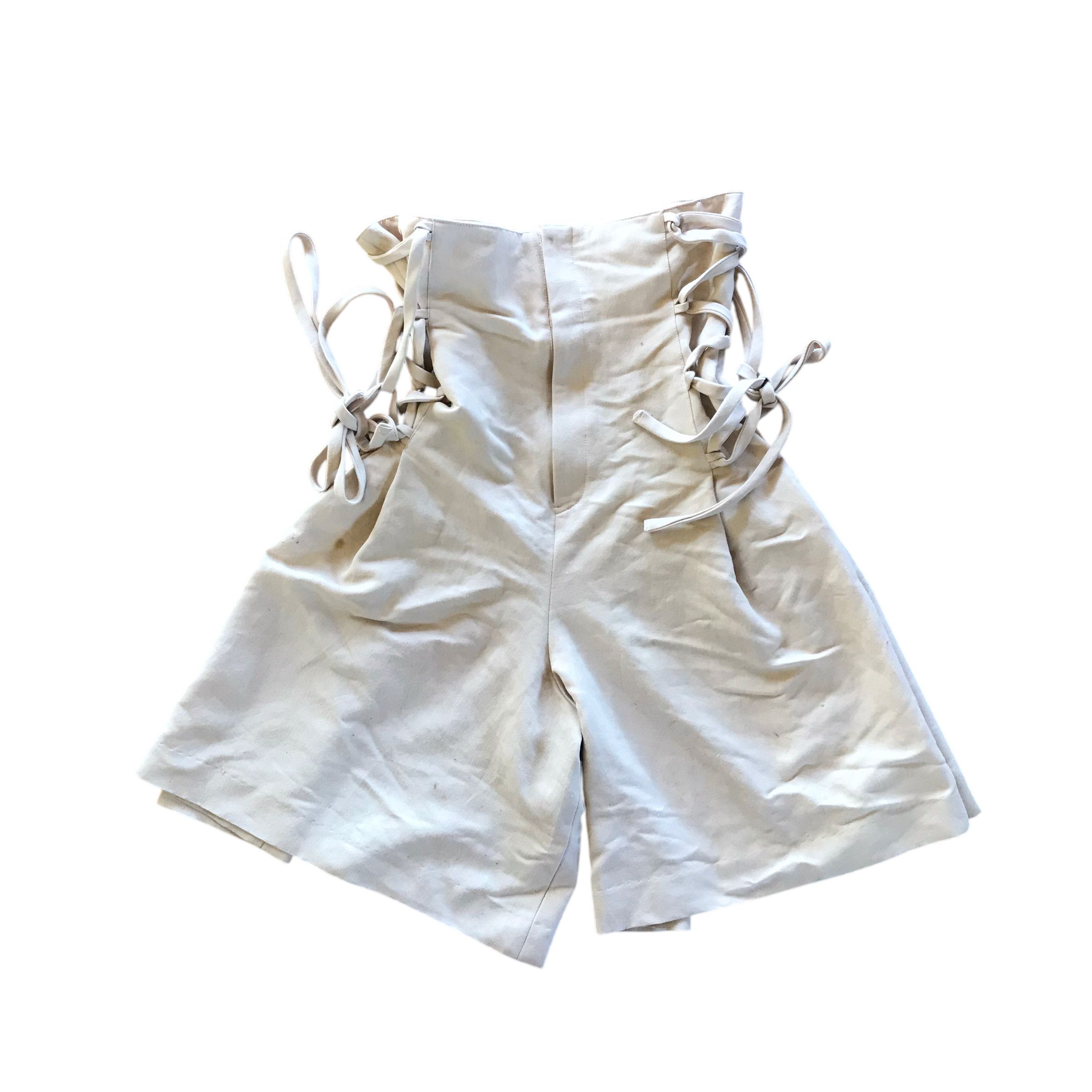 Issey Miyake RARE 90s ISSEY MIYAKE High Waist Corset Pants Skirt Size 26" / US 2 / IT 38 - 1 Thumbnail