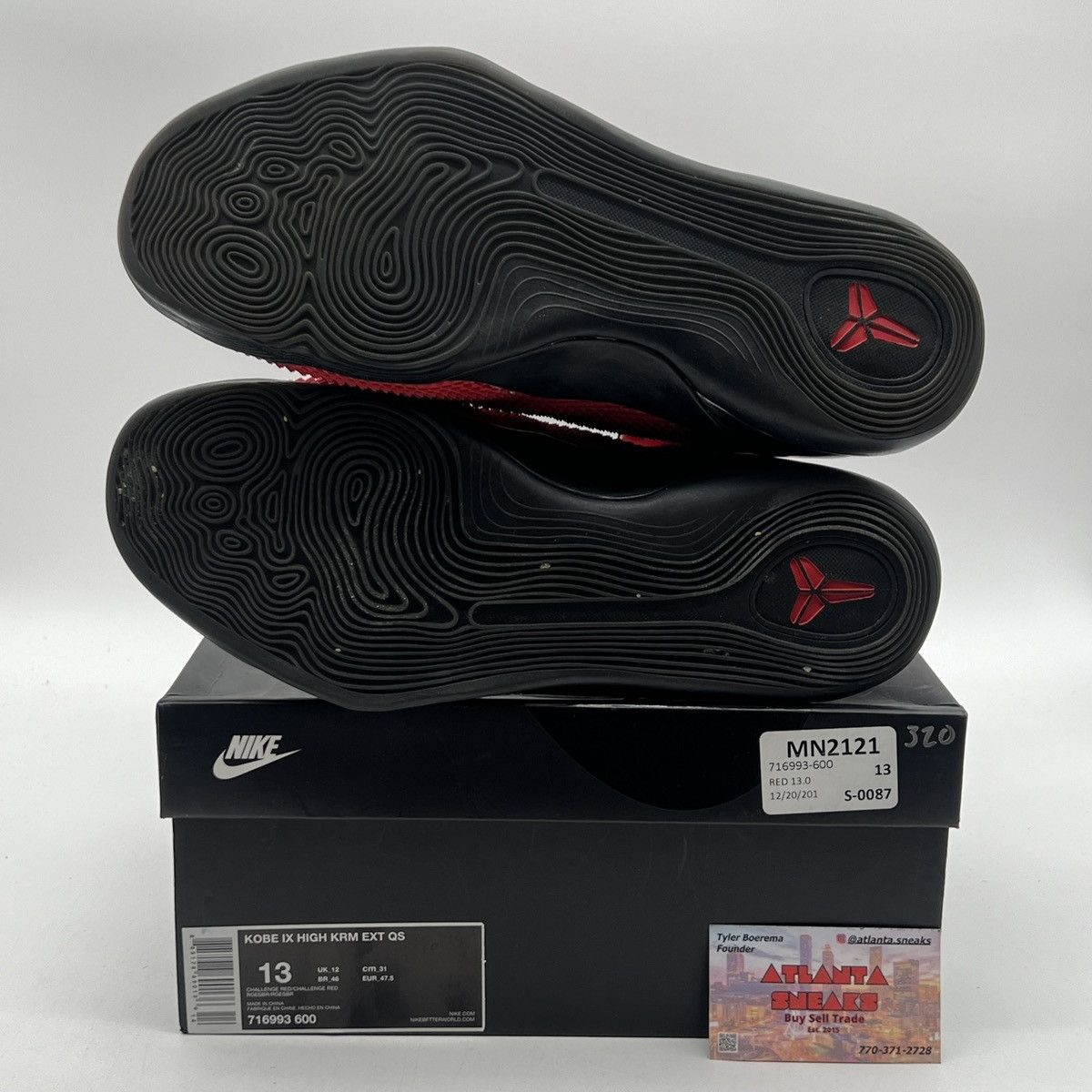 Nike Kobe 9 high red mamba Size US 13 / EU 46 - 8 Thumbnail