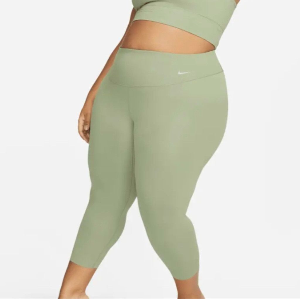 Nike Nike green zenvy cropped leggings size 2X Size 38" / US 16 / IT 52 - 9 Thumbnail