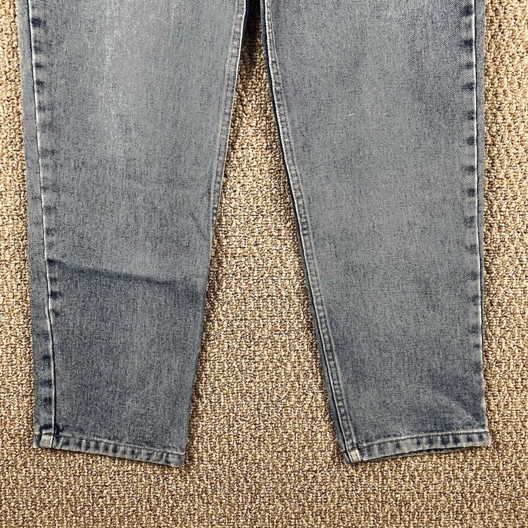 Etro VINTAGE Z. CAVARICCI Jeans Women’s 32 Regular 90s Boyfriend Blue 31in Inseam Stone Wash Embroidered 100% Cotton T393 Size 24" / US 00 / IT 34 - 3 Thumbnail
