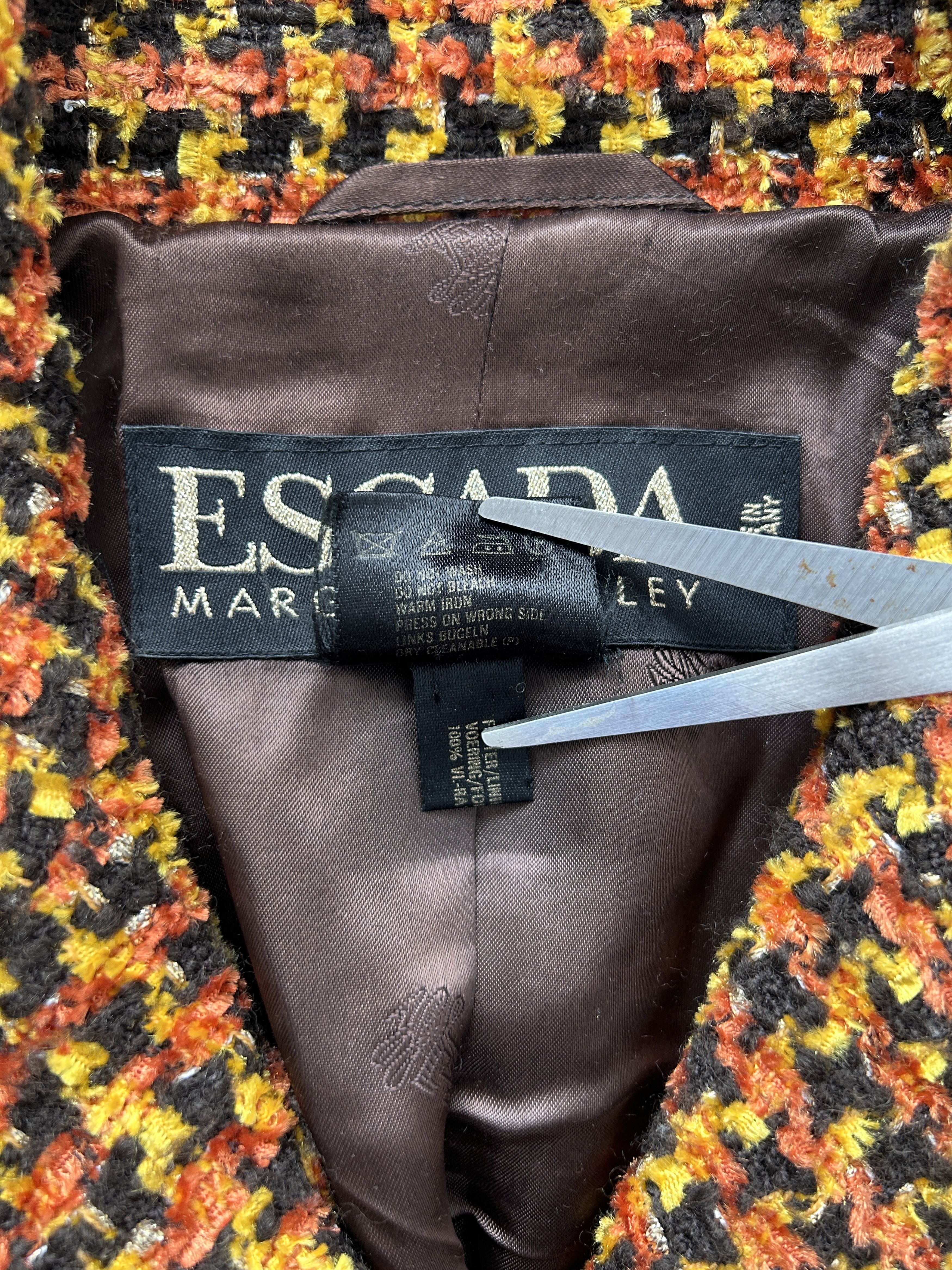 Escada Vintage Escada tweed blazer Size M / US 6-8 / IT 42-44 - 17 Thumbnail
