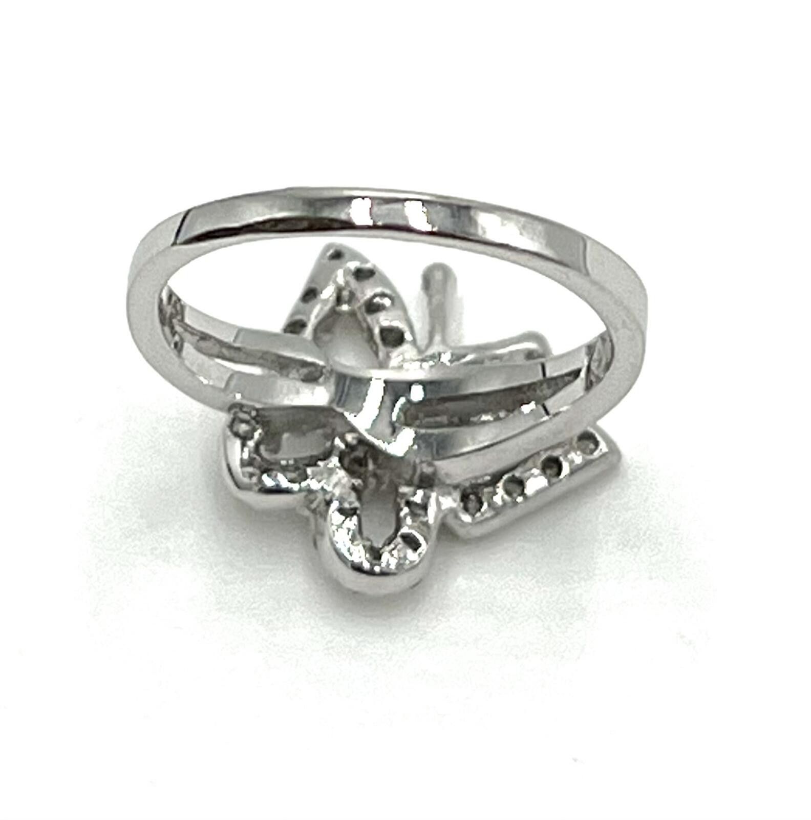 Other Sterling Silver & Cubic Zirconia Butterfly Ring Size ONE SIZE - 4 Thumbnail