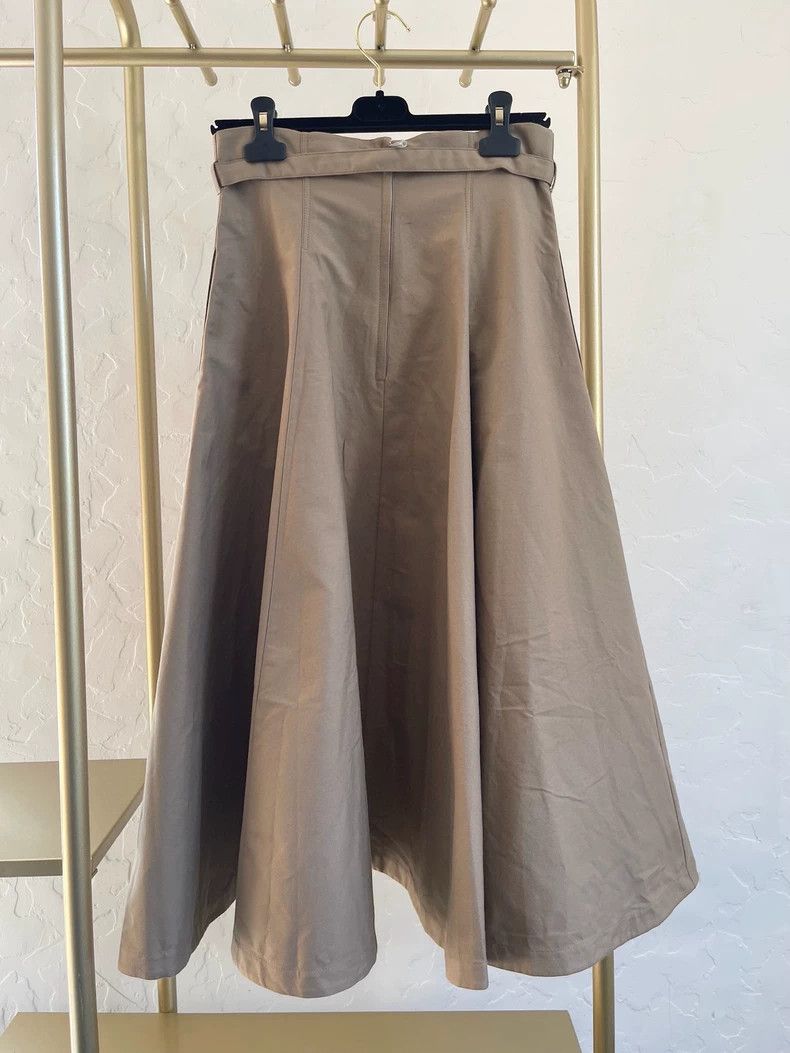 Dior Dior Khaki windbreaker fabric skirt Size 26" / US 2 / IT 38 - 2 Thumbnail