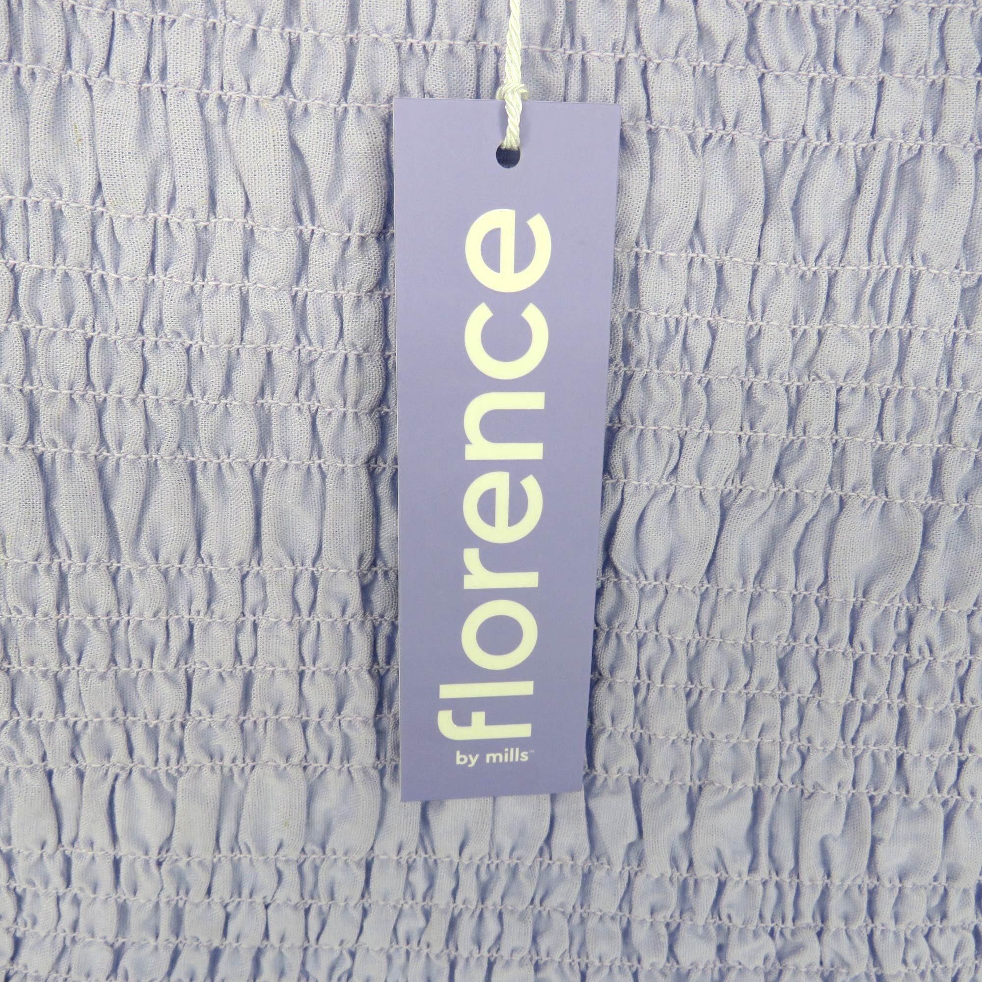Other Florence By Mills Lavender Smocked Crop Top Womens Size L NW Size L / US 10 / IT 46 - 3 Thumbnail