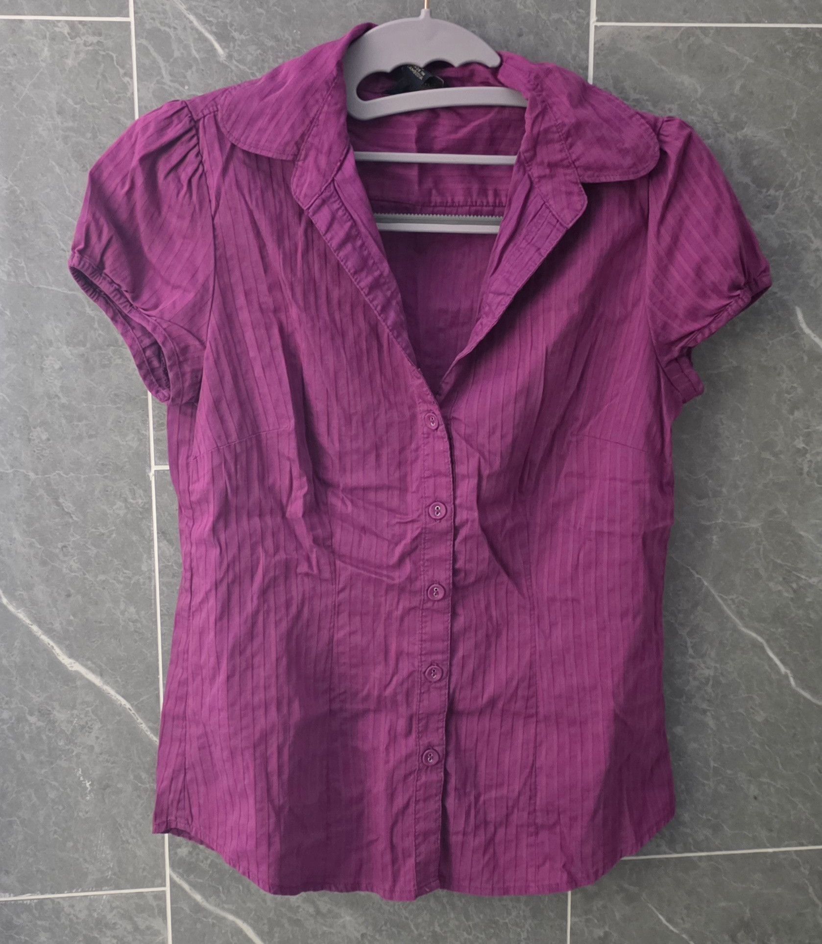 Banana Republic Banana Republic Petite Purple Dress SS Shirt Size XS PXS Size XS / US 0-2 / IT 36-38 - 1 Thumbnail