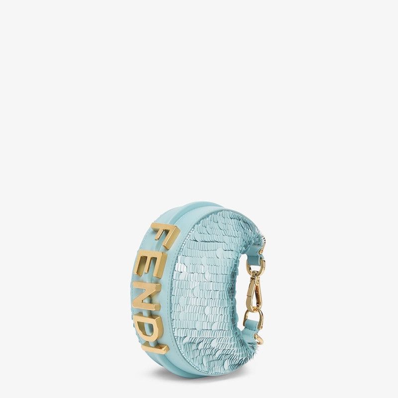 Fendi o1s1wg111225 Size:OS/Nano Fendighraphy in Light Blue Size ONE SIZE - 1 Thumbnail