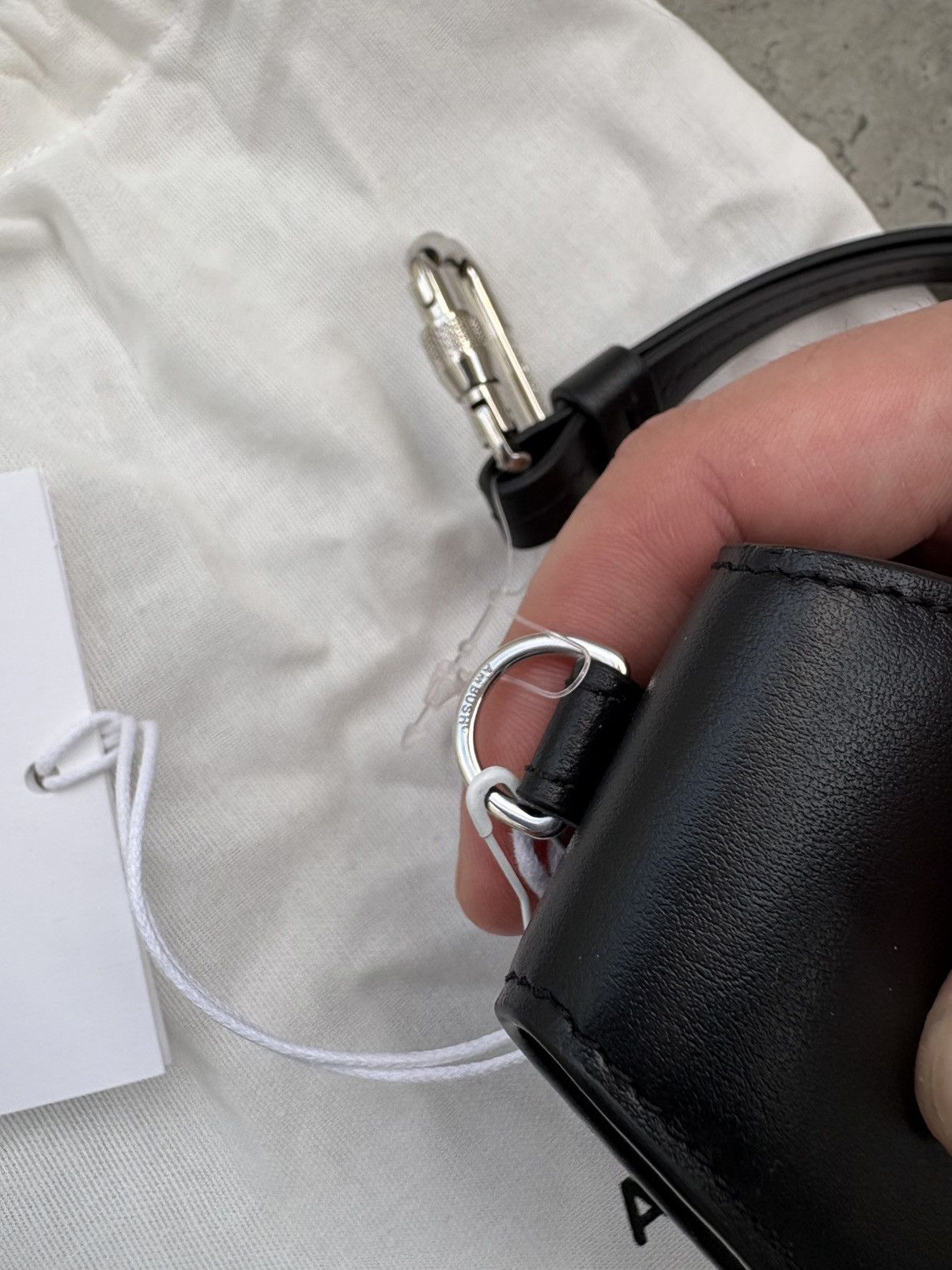 Ambush Design Ambush AirPods case calf leather black full set Size ONE SIZE - 5 Thumbnail