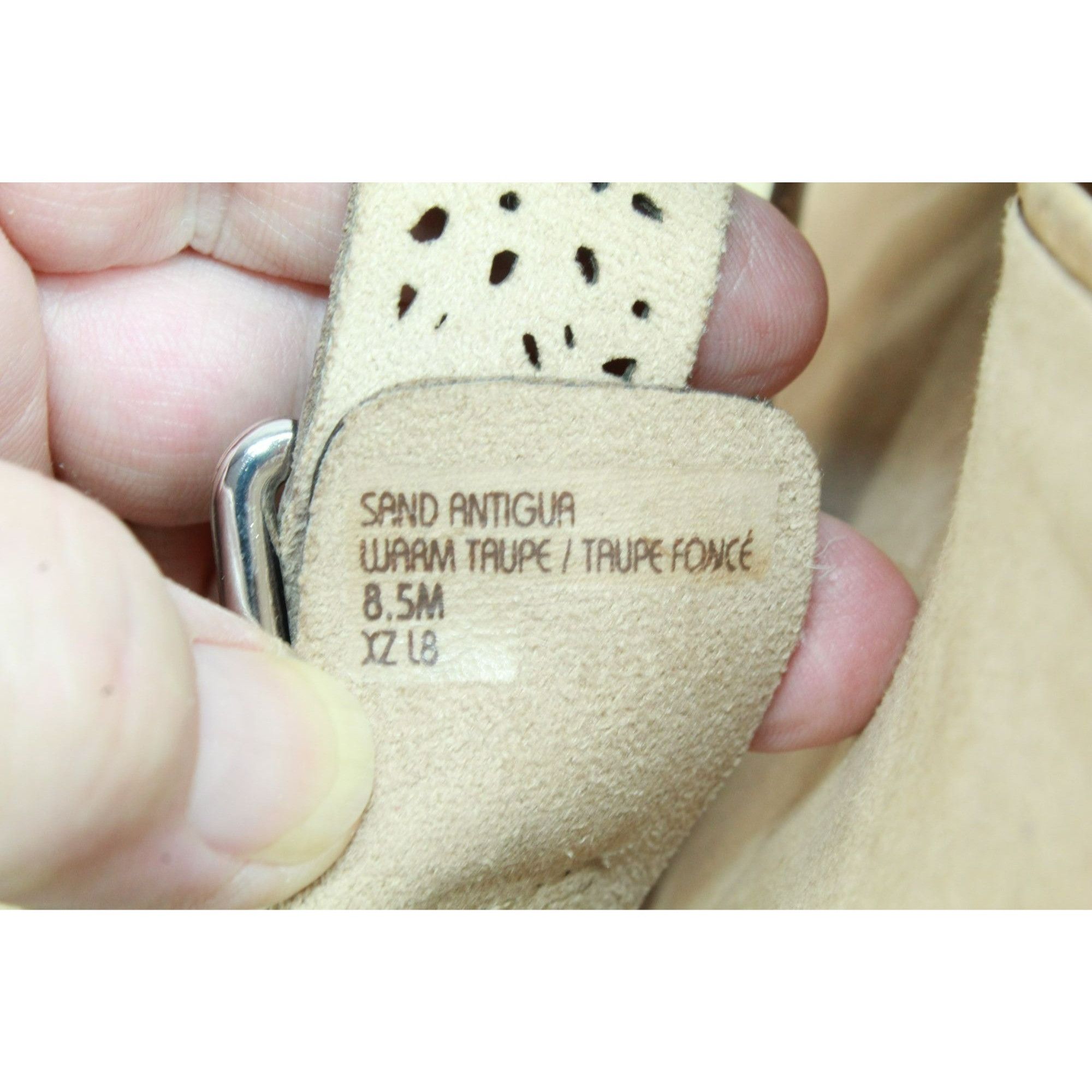 Leather × Other Earth Sand Antigua Leather Perforated Buckled Sandals 8.5 M Size US 8.5 / IT 38.5 - 8 Thumbnail