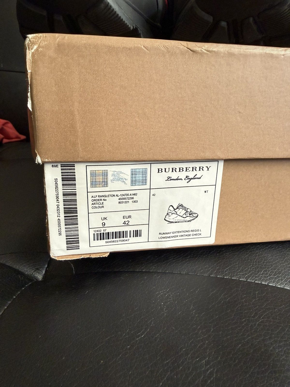 Burberry Burberry check suede leather Size US 9 / EU 42 - 4 Thumbnail